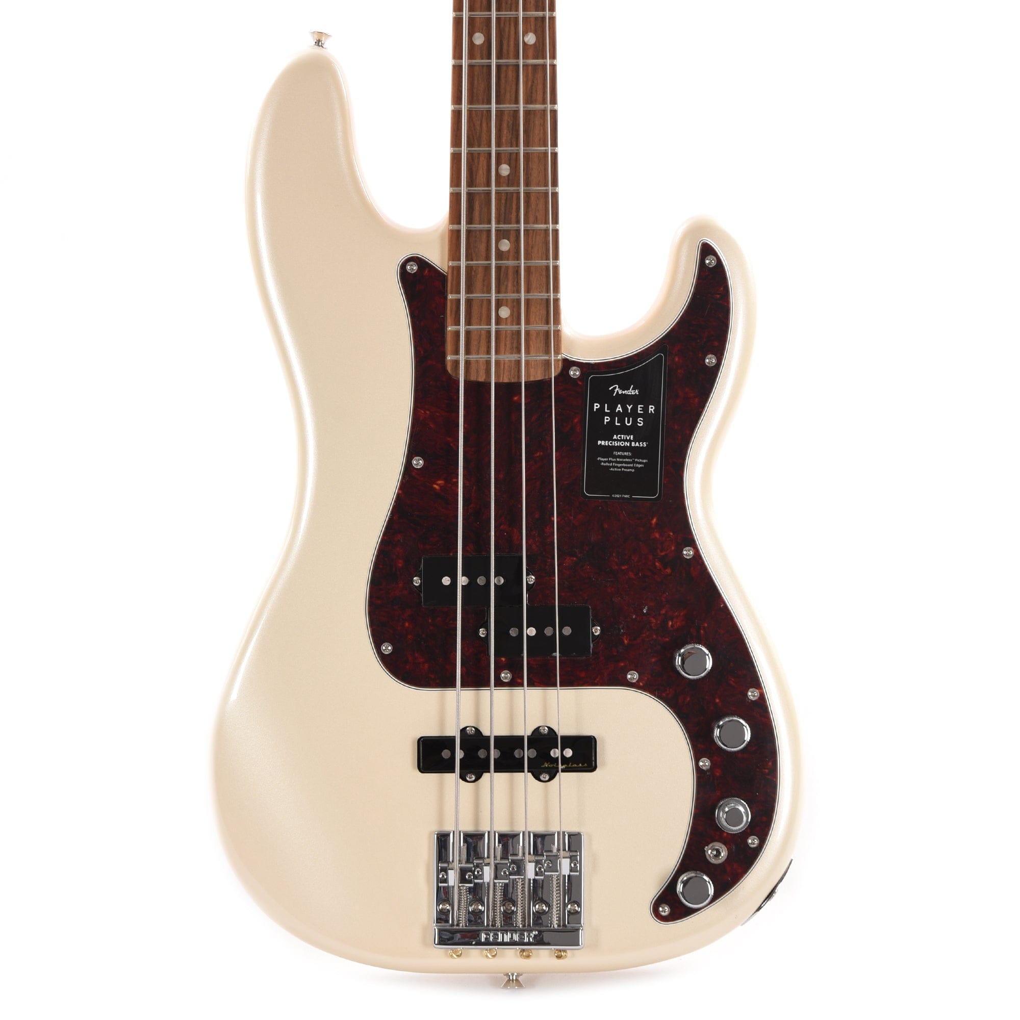 Fender Player Plus Active Precision Bass Olympic Pearl Bass Guitars / 4-String