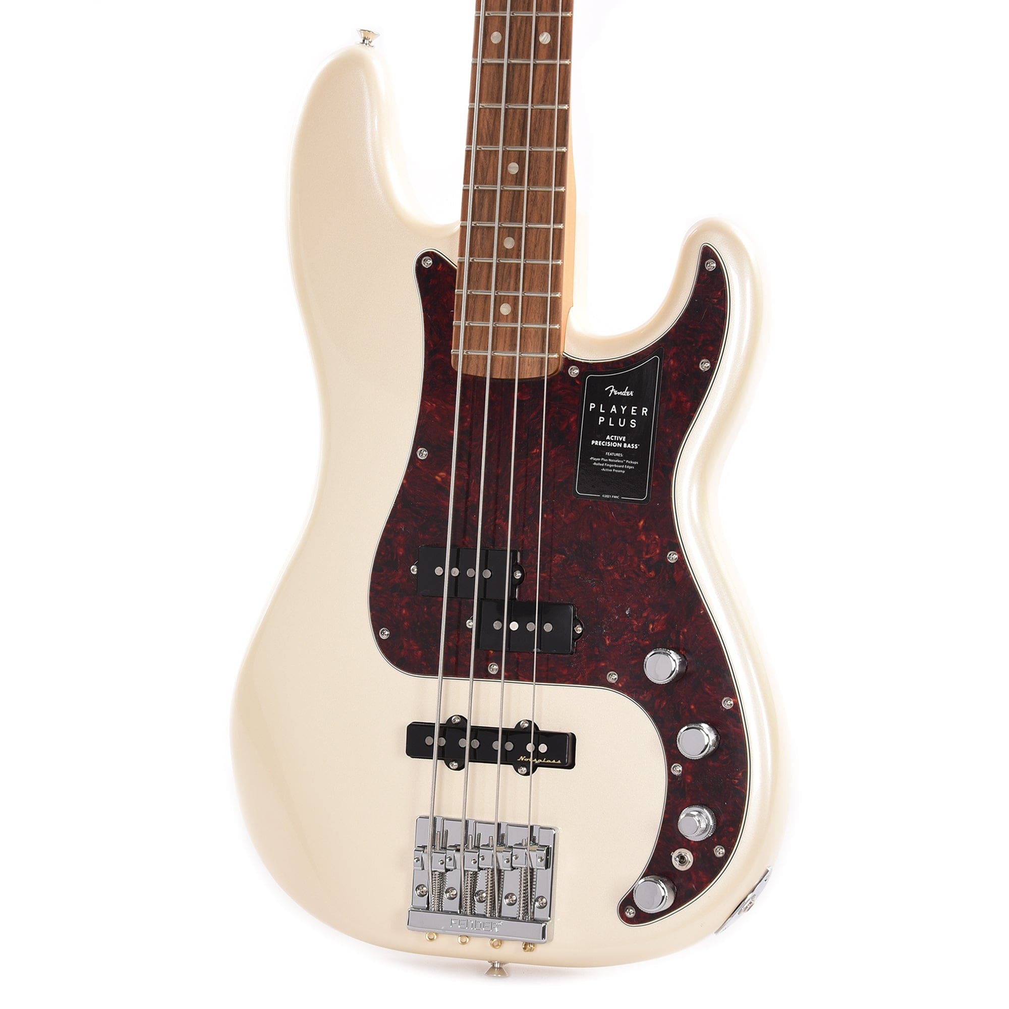 Fender Player Plus Active Precision Bass Olympic Pearl Bass Guitars / 4-String