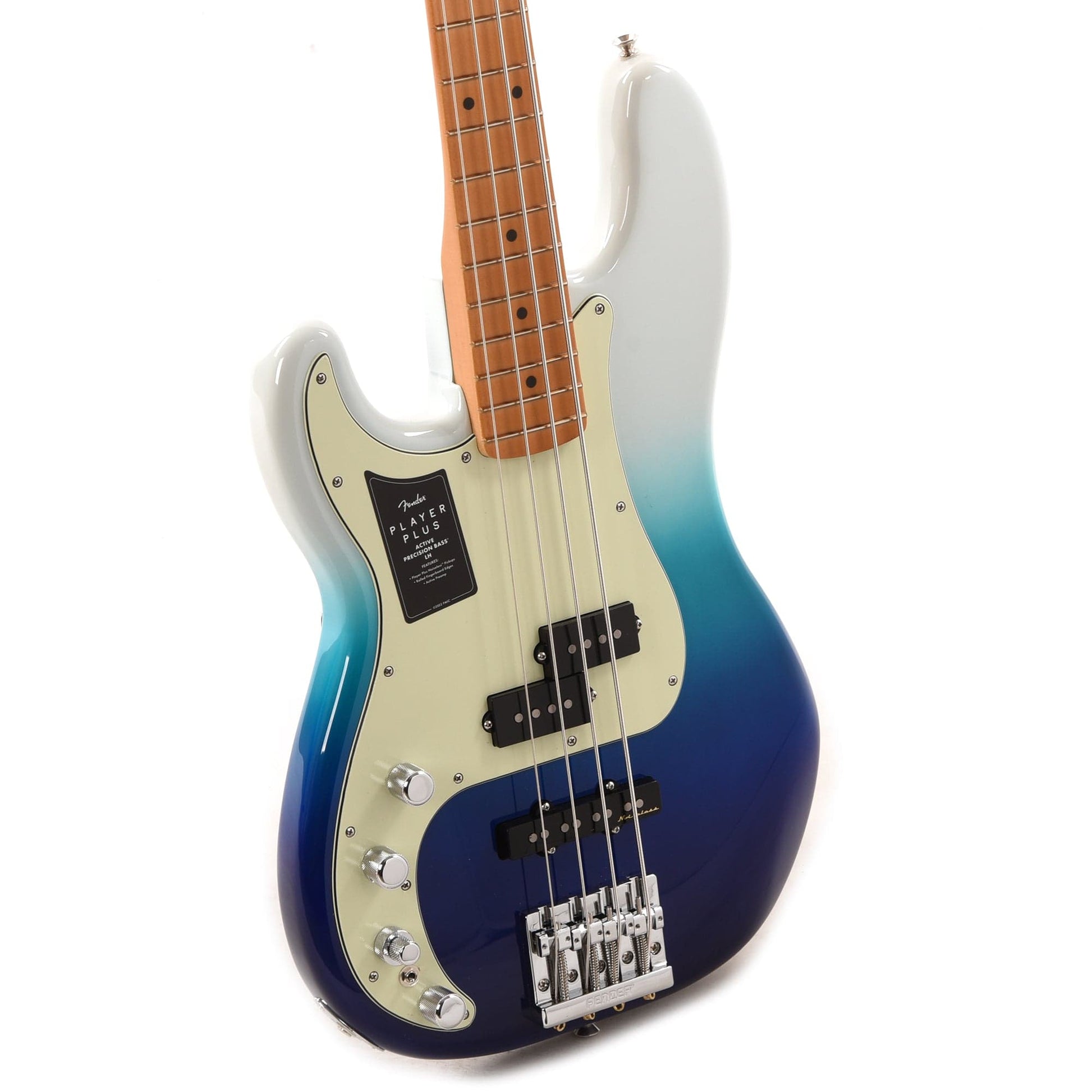 Fender Player Plus Precision Bass Belair Blue LEFTY Bass Guitars / 4-String