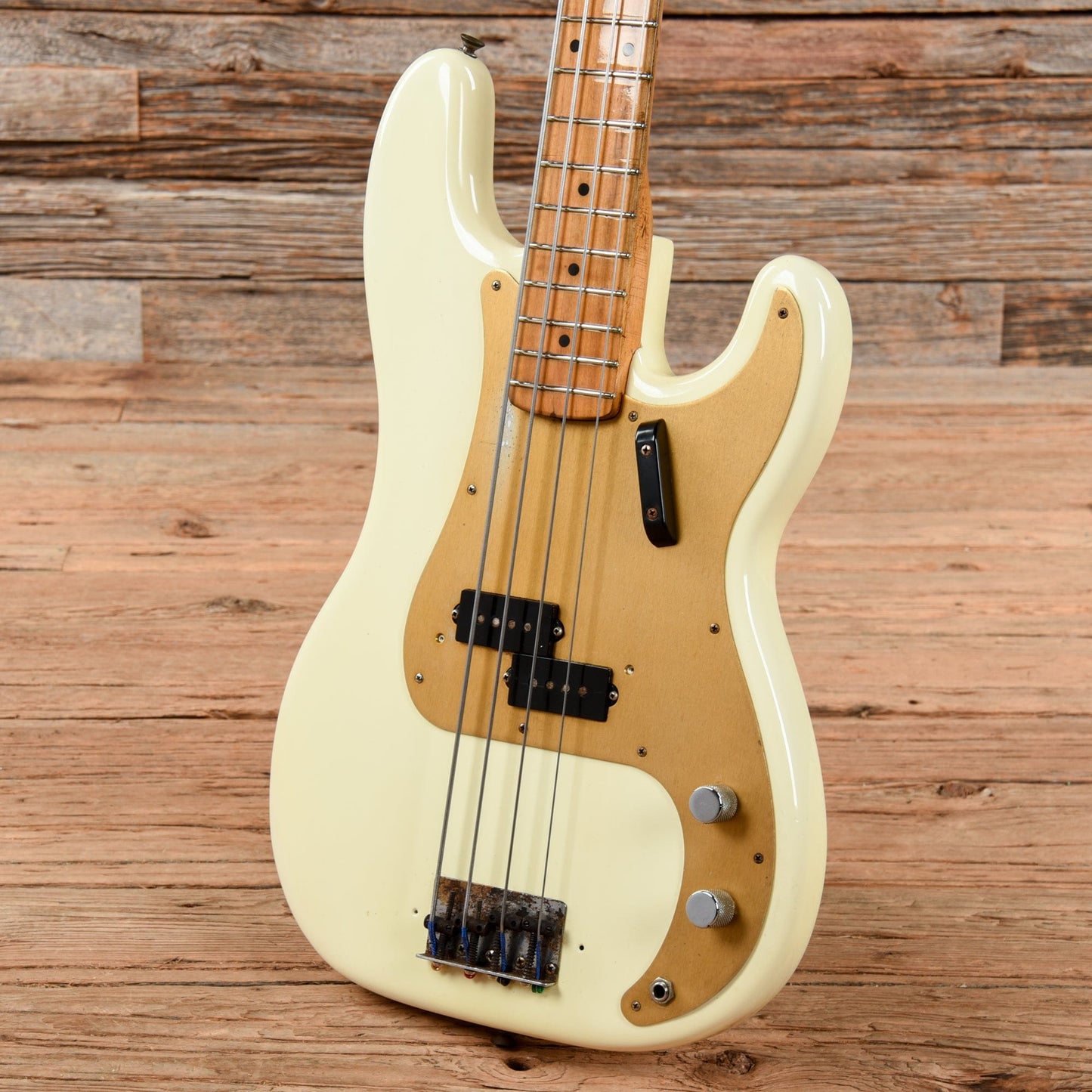 Fender Precision Bass Olympic White Refin 1958 Bass Guitars / 4-String