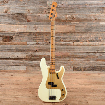 Fender Precision Bass Olympic White Refin 1958 Bass Guitars / 4-String