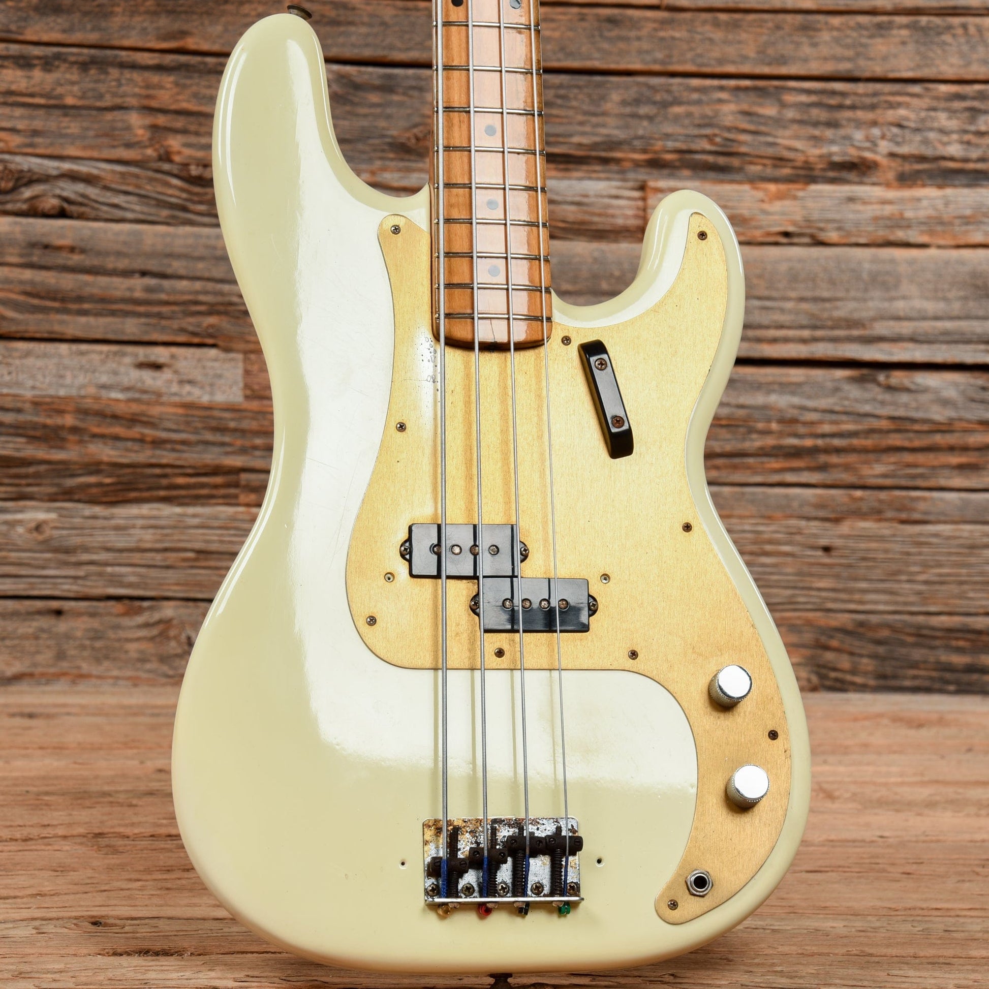 Fender Precision Bass Olympic White Refin 1958 Bass Guitars / 4-String