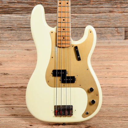 Fender Precision Bass Olympic White Refin 1958 Bass Guitars / 4-String