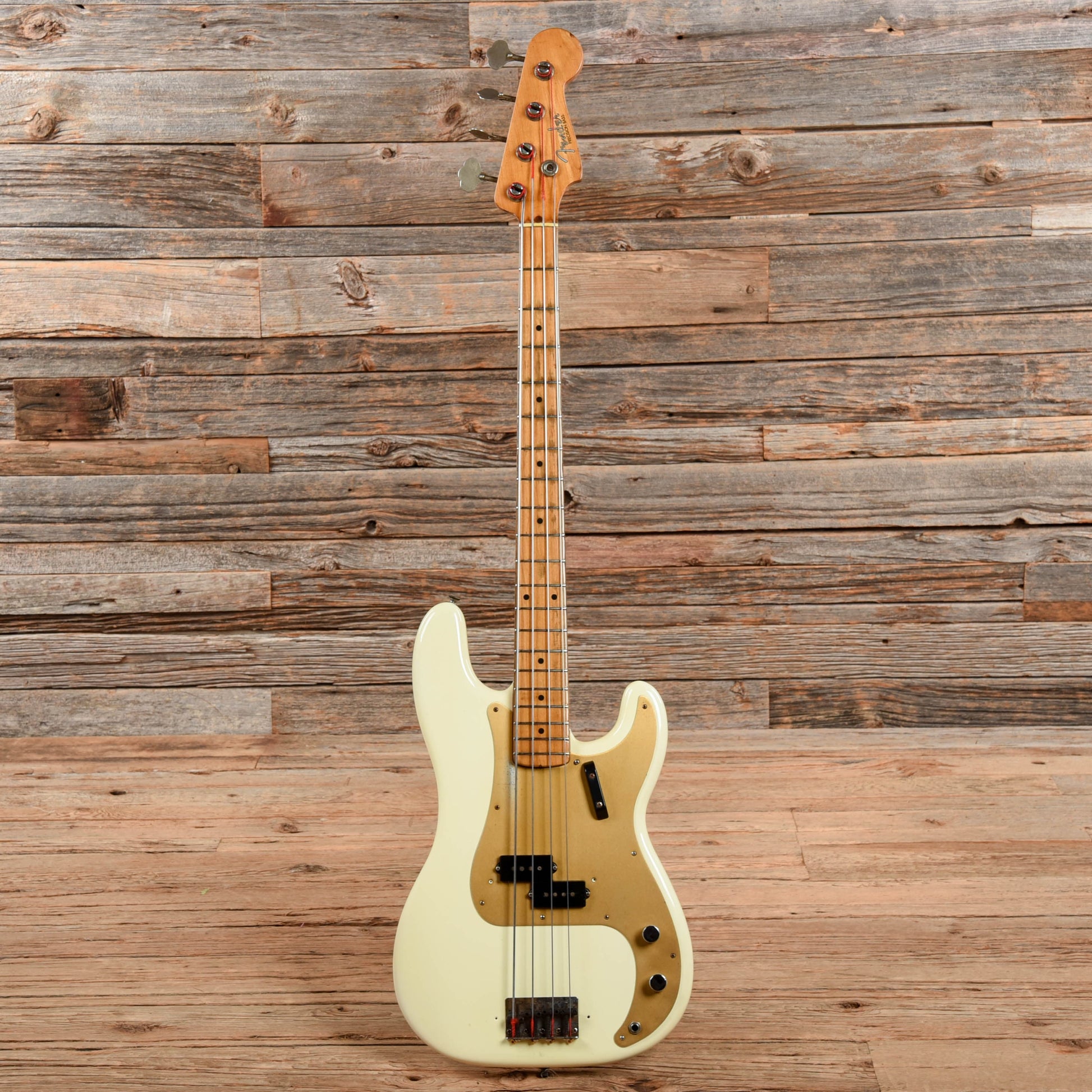 Fender Precision Bass Olympic White Refin 1958 Bass Guitars / 4-String