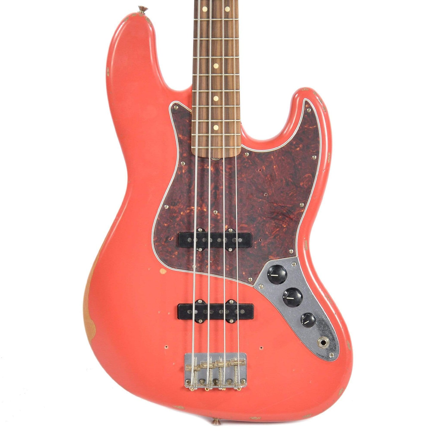 Fender Road Worn '60s Jazz Bass PF Fiesta Red Bass Guitars / 4-String