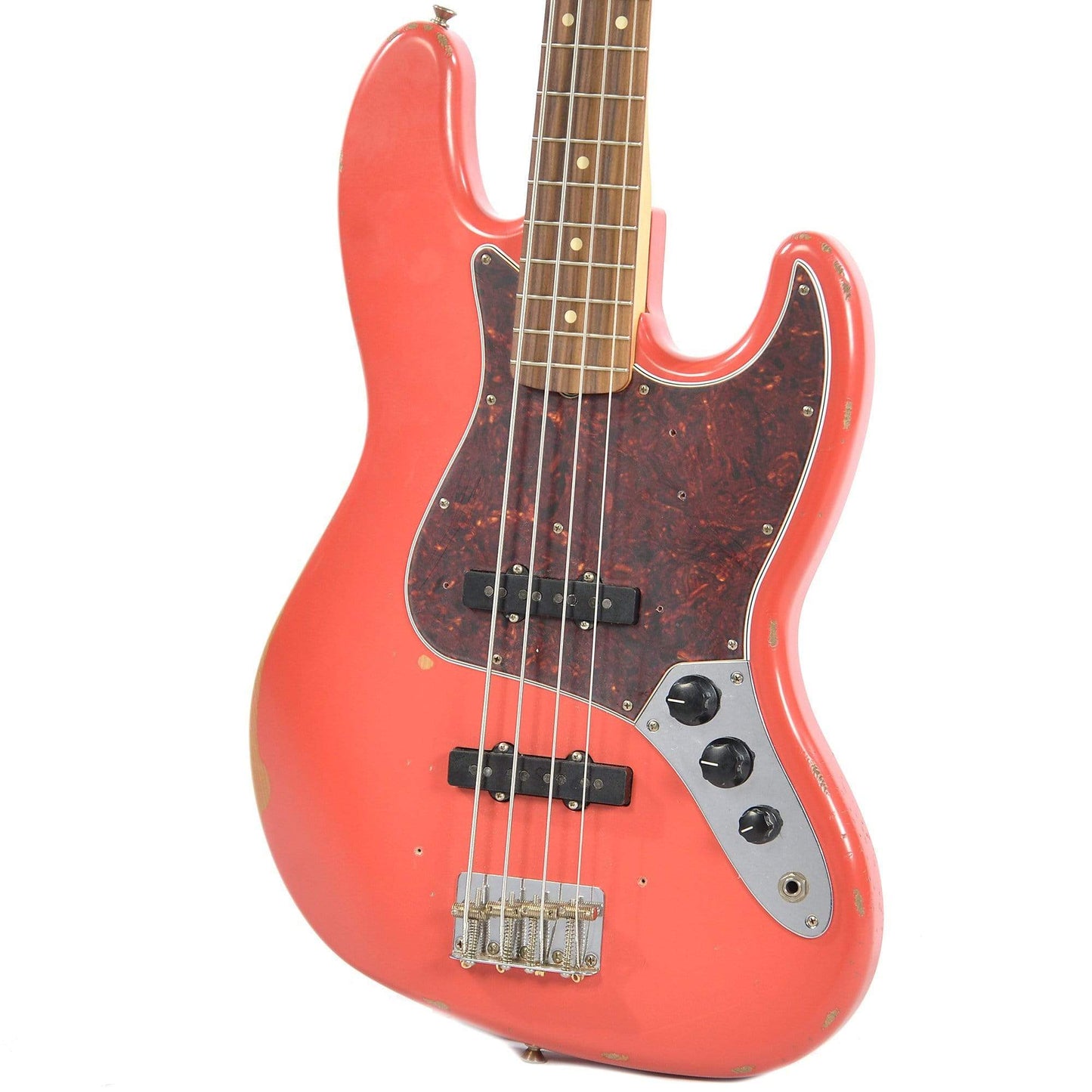 Fender Road Worn '60s Jazz Bass PF Fiesta Red Bass Guitars / 4-String