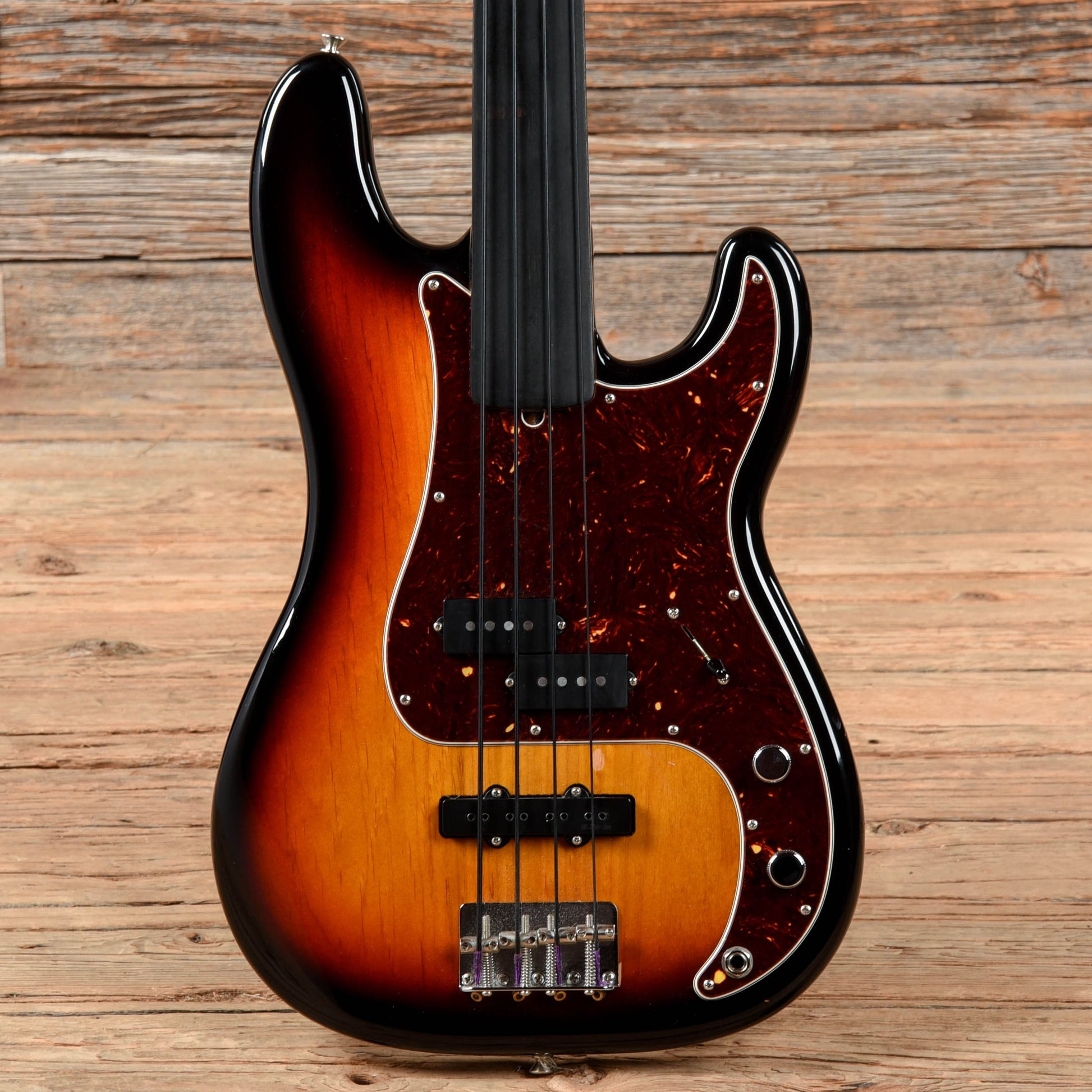 Fender Tony Franklin Artist Series Fretless Precision Bass 3-Tone Sunburst 2018 Bass Guitars / 4-String