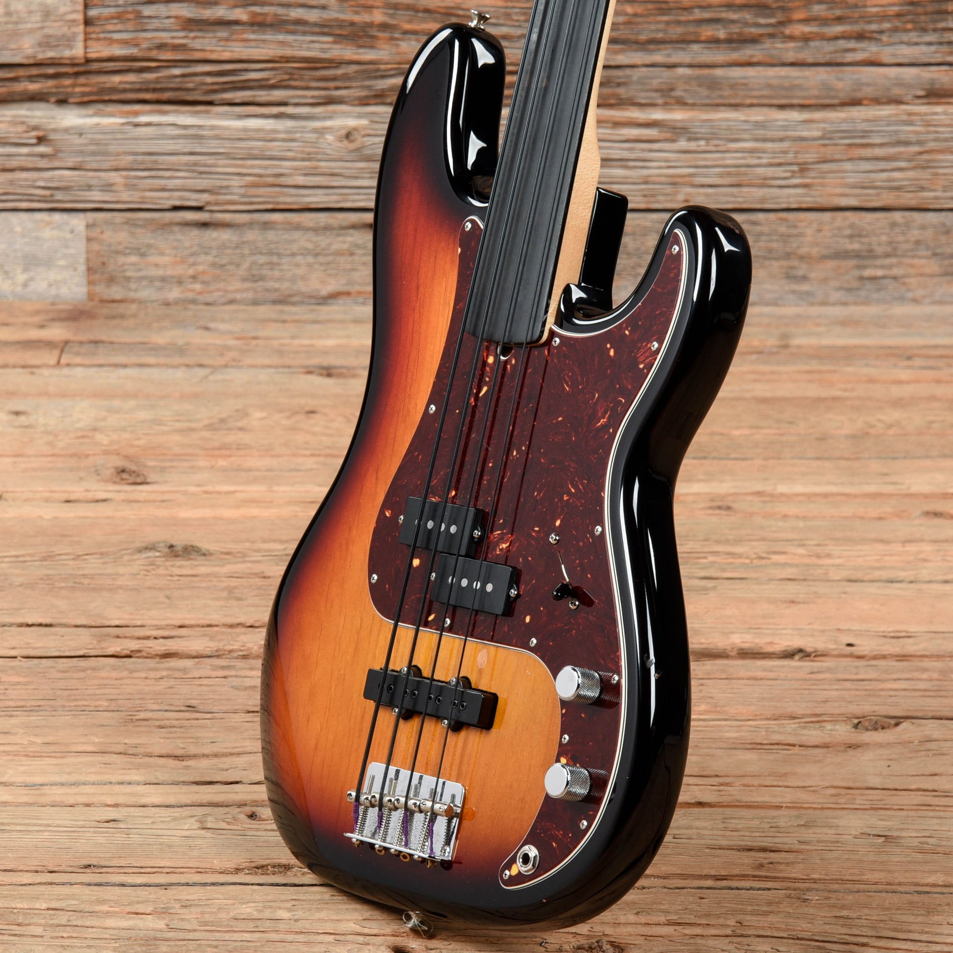 Fender Tony Franklin Artist Series Fretless Precision Bass 3-Tone Sunburst 2018 Bass Guitars / 4-String