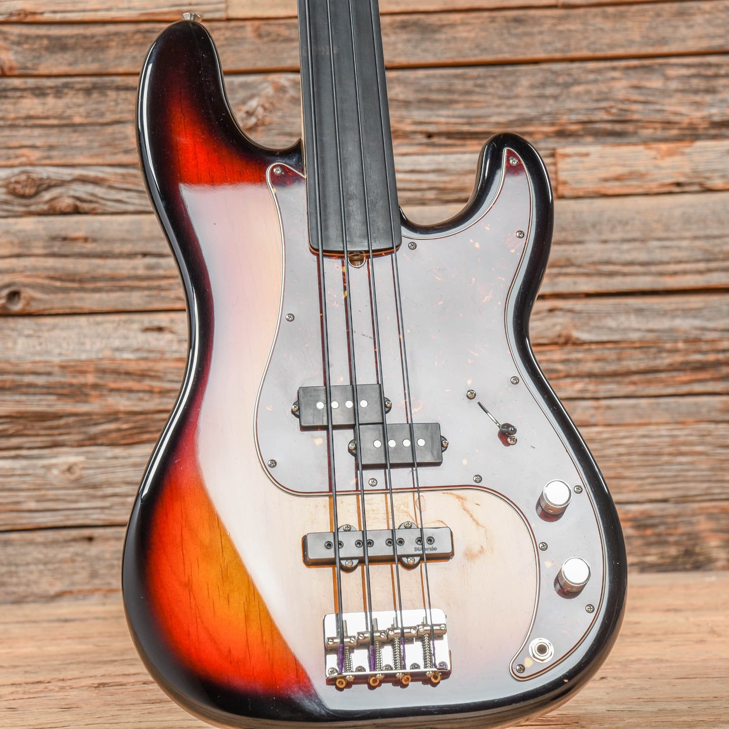 Fender Tony Franklin Artist Series Fretless Precision Bass 3-Tone Sunburst 2018 Bass Guitars / 4-String