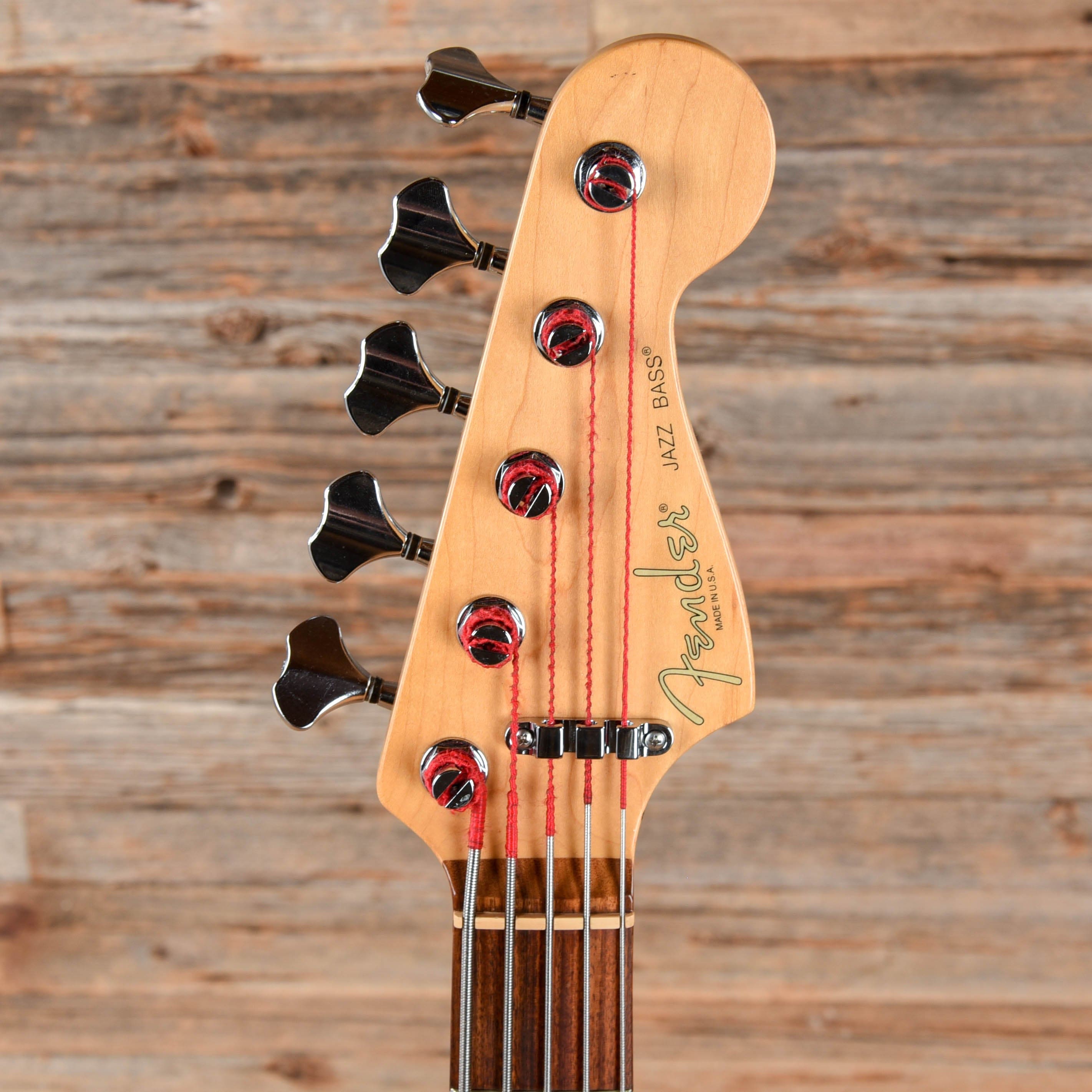Fender American Deluxe Jazz Bass V Sunburst 1997 – Chicago Music 