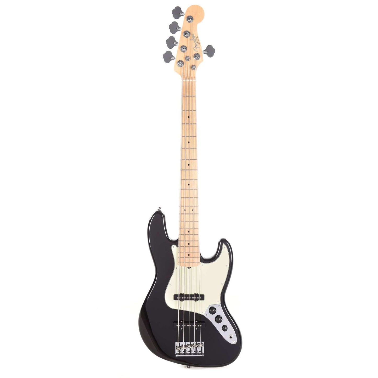 Fender American Pro Jazz Bass V Black w/Mint Pickguard Bass Guitars / 5-String or More