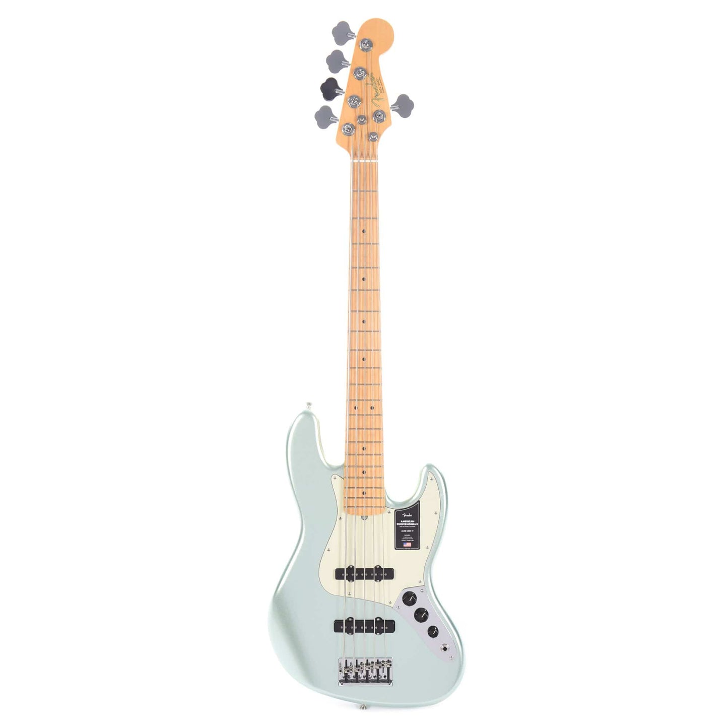 Fender American Professional II Jazz Bass V Mystic Surf Green Bass Guitars / 5-String or More