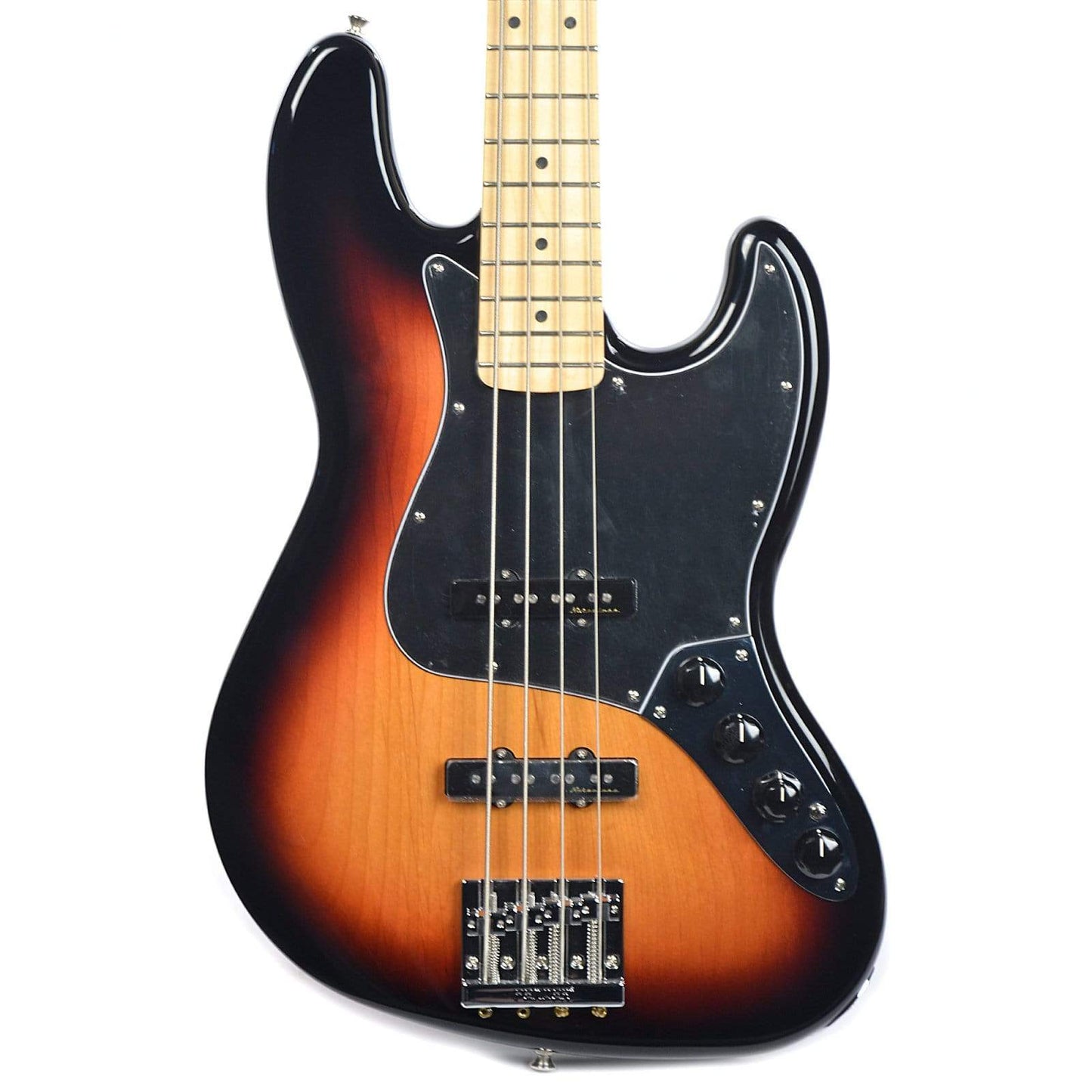 Fender Deluxe Active Jazz Bass MN 3-Tone Sunburst Bass Guitars / 5-String or More