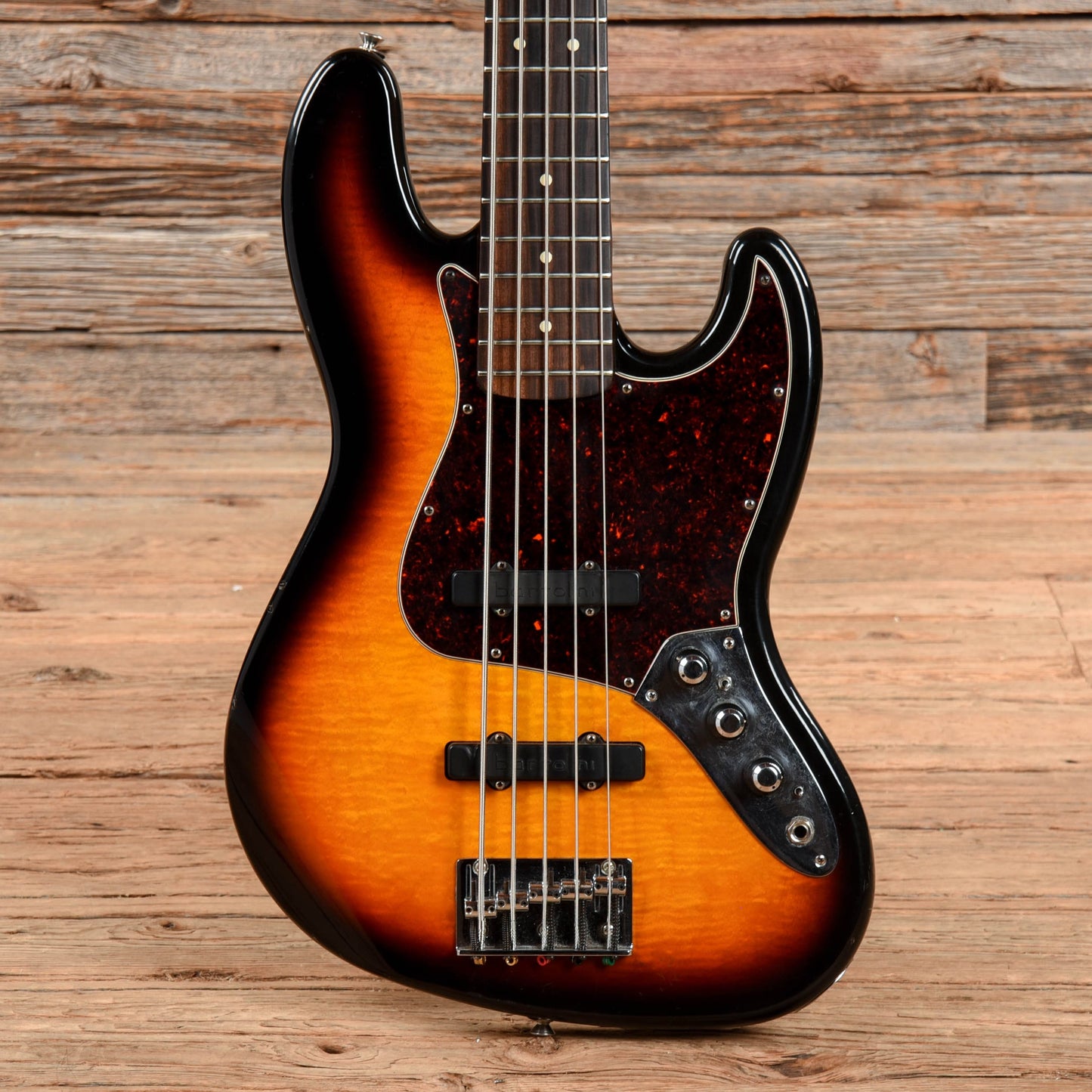 Fender Deluxe Active Jazz Bass V Sunburst 2000 Bass Guitars / 5-String or More