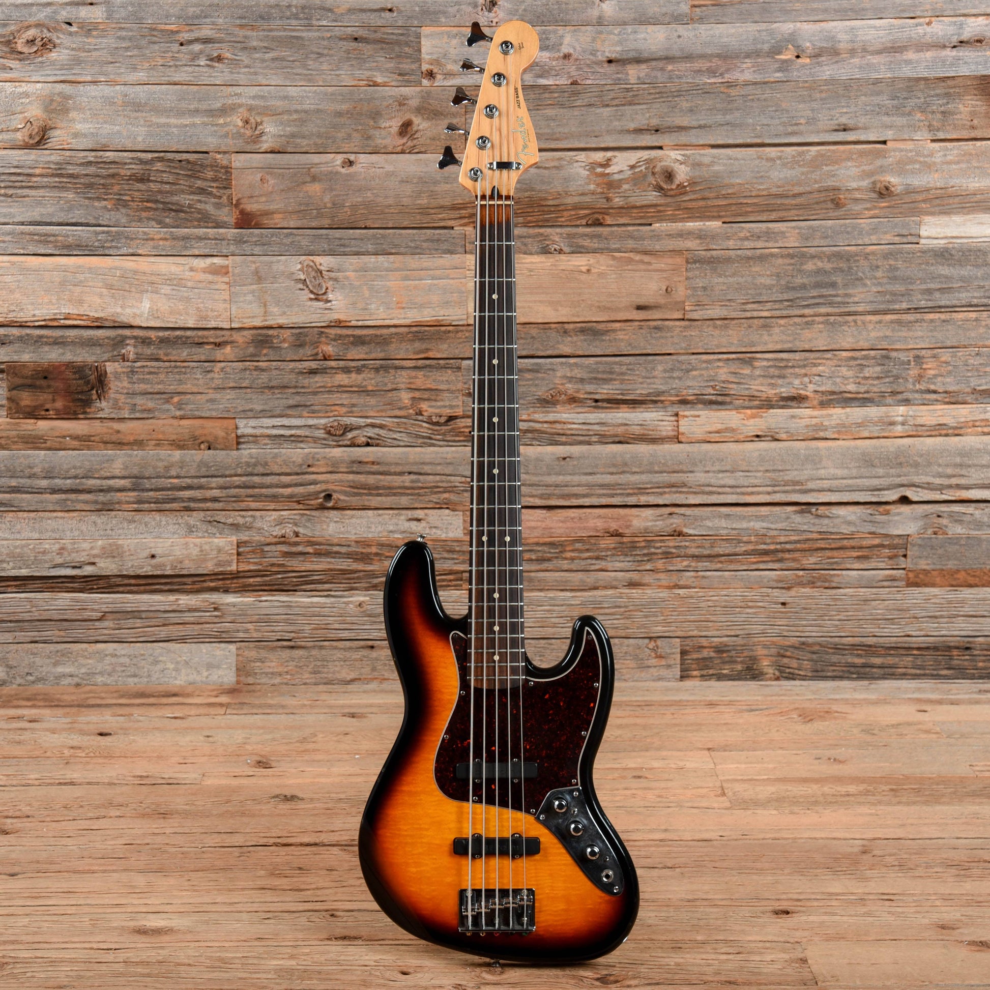 Fender Deluxe Active Jazz Bass V Sunburst 2000 Bass Guitars / 5-String or More