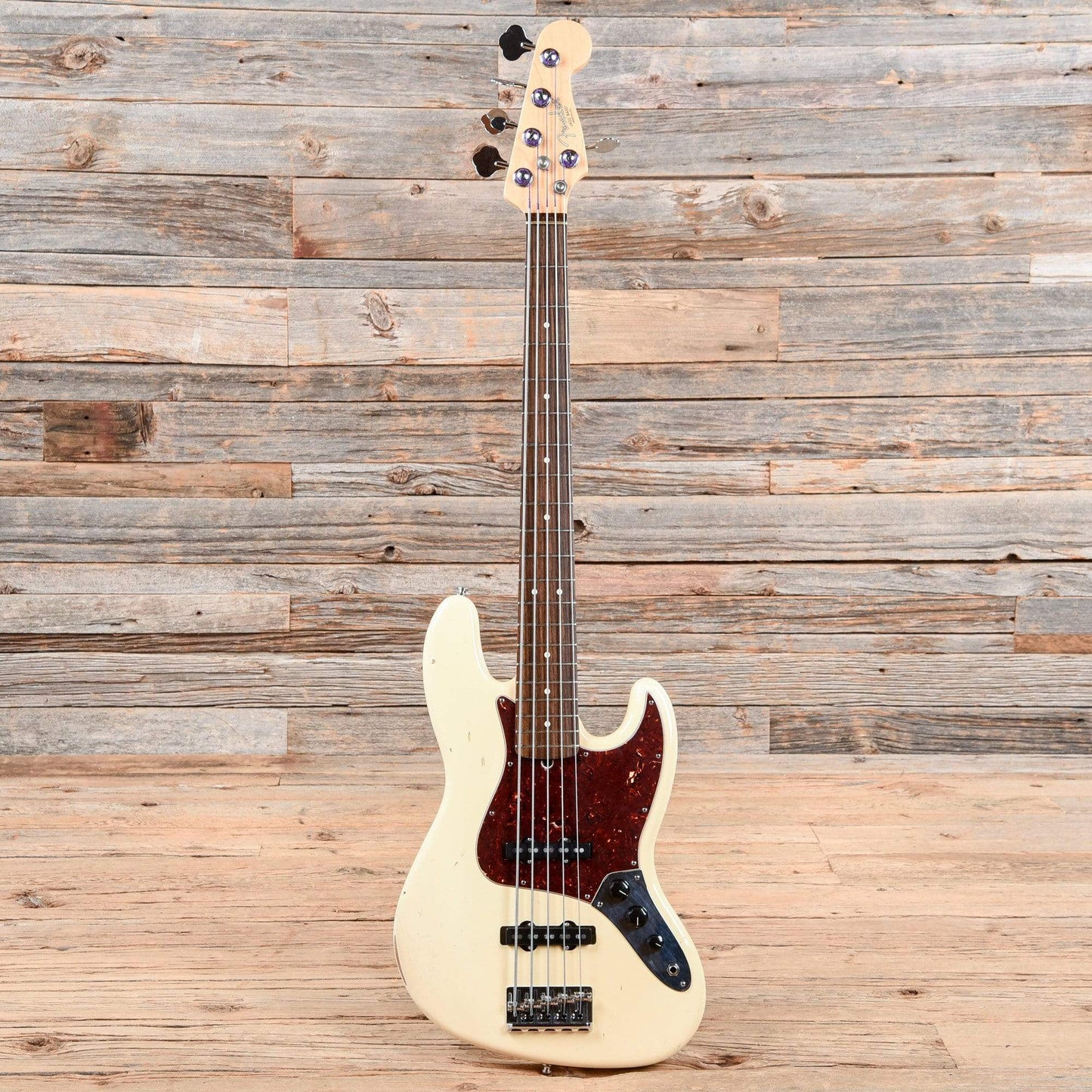 Fender Jazz Bass V Olympic White 2008 Bass Guitars / 5-String or More