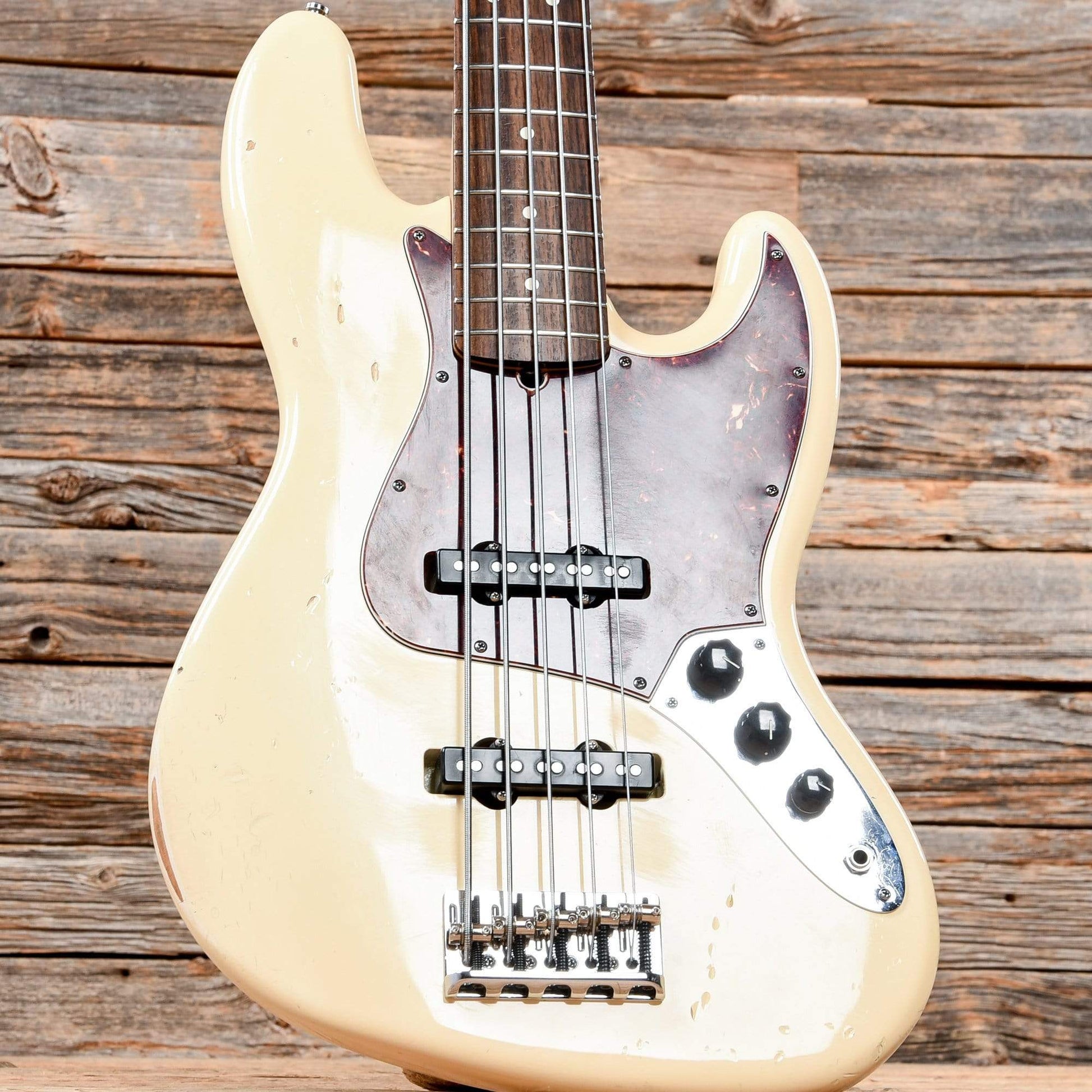 Fender Jazz Bass V Olympic White 2008 Bass Guitars / 5-String or More