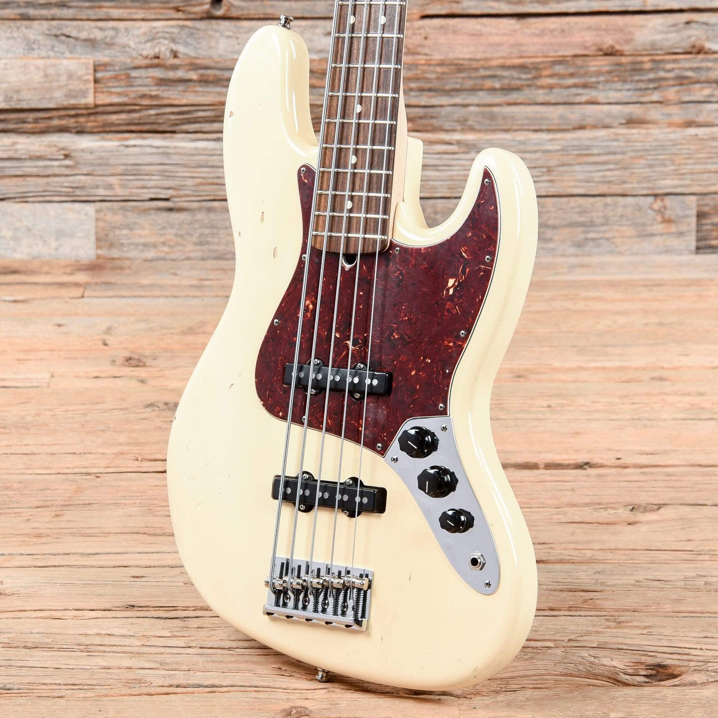 Fender Jazz Bass V Olympic White 2008 Bass Guitars / 5-String or More