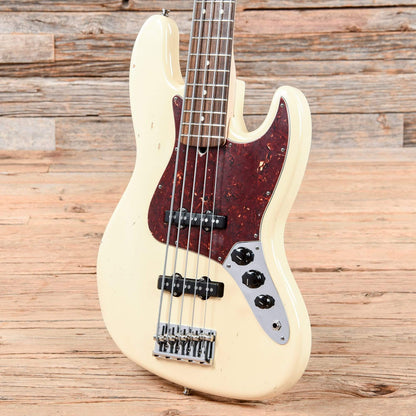 Fender Jazz Bass V Olympic White 2008 Bass Guitars / 5-String or More