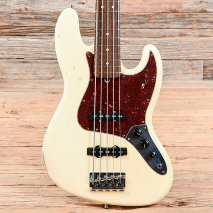 Fender Jazz Bass V Olympic White 2008 Bass Guitars / 5-String or More