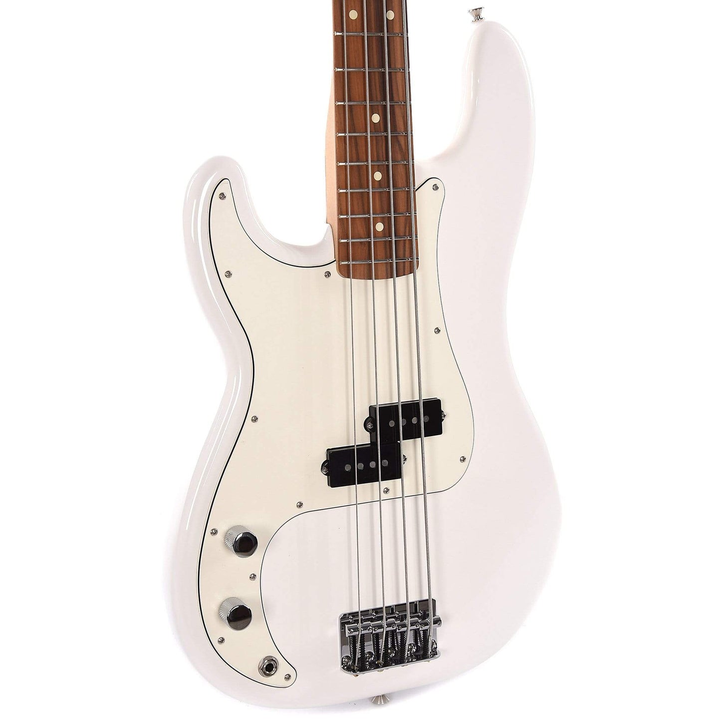 Fender Player Precision Bass LEFTY Polar White Bass Guitars / Left-Handed