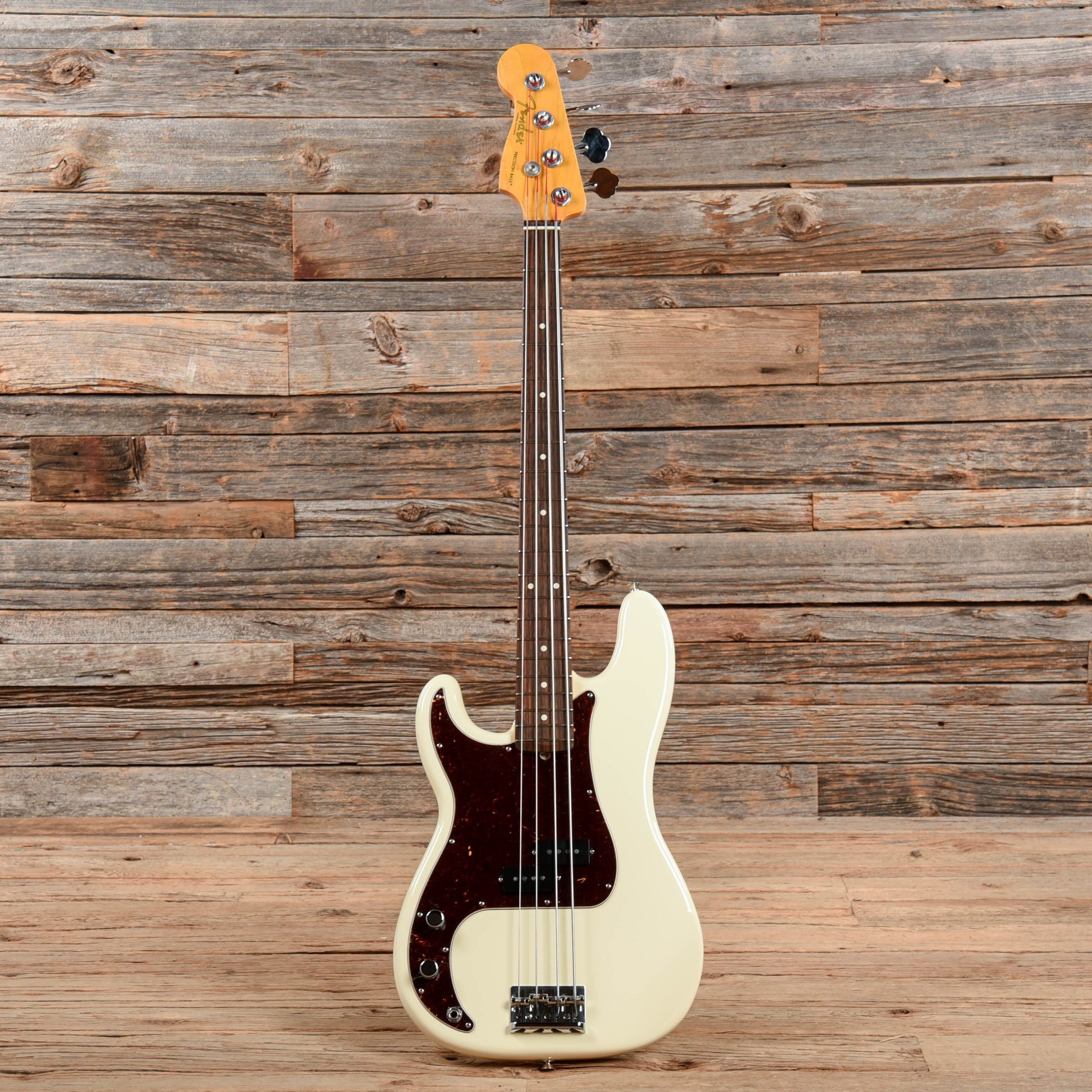 Fender American Pro II Precision Bass Olympic White 2021 LEFTY Bass Guitars / Short Scale