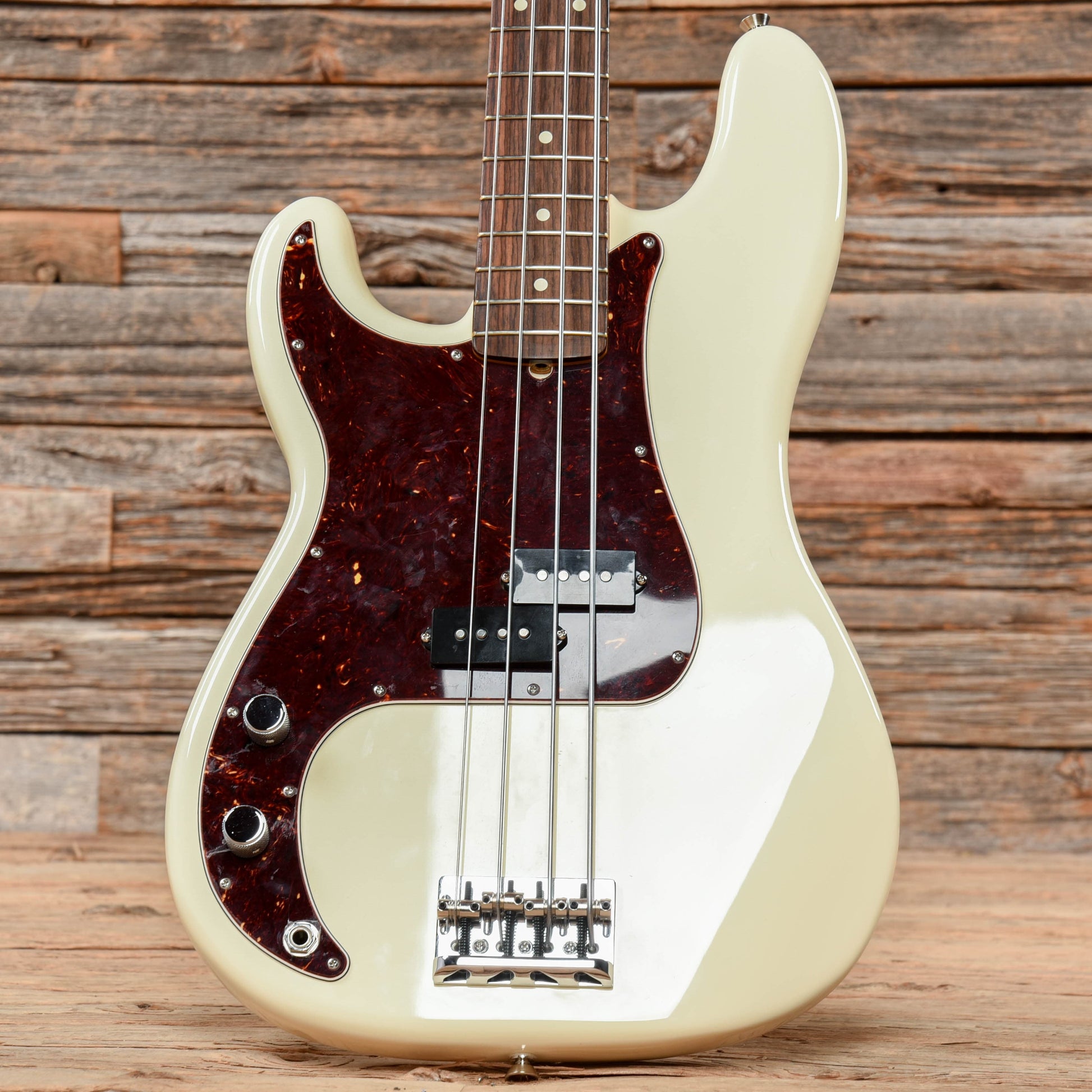 Fender American Pro II Precision Bass Olympic White 2021 LEFTY Bass Guitars / Short Scale