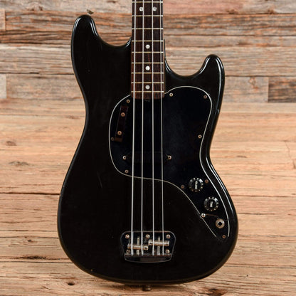 Fender Musicmaster Bass Black 1980 Bass Guitars / Short Scale