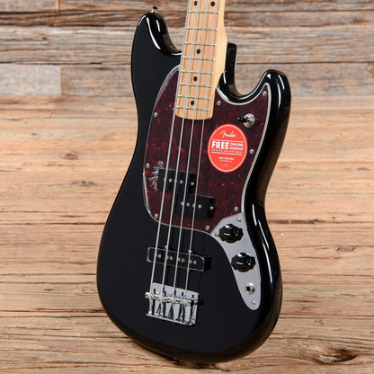 Fender Player Mustang Bass PJ Black w/Tortoise Pickguard Bass Guitars / Short Scale