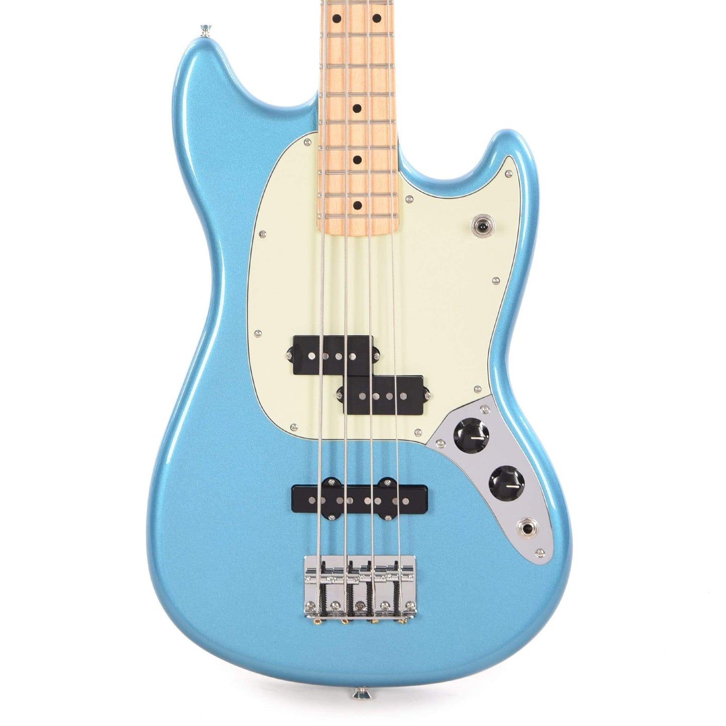 Fender Player Mustang Bass PJ Lake Placid Blue w/Mint Pickguard Bass Guitars / Short Scale