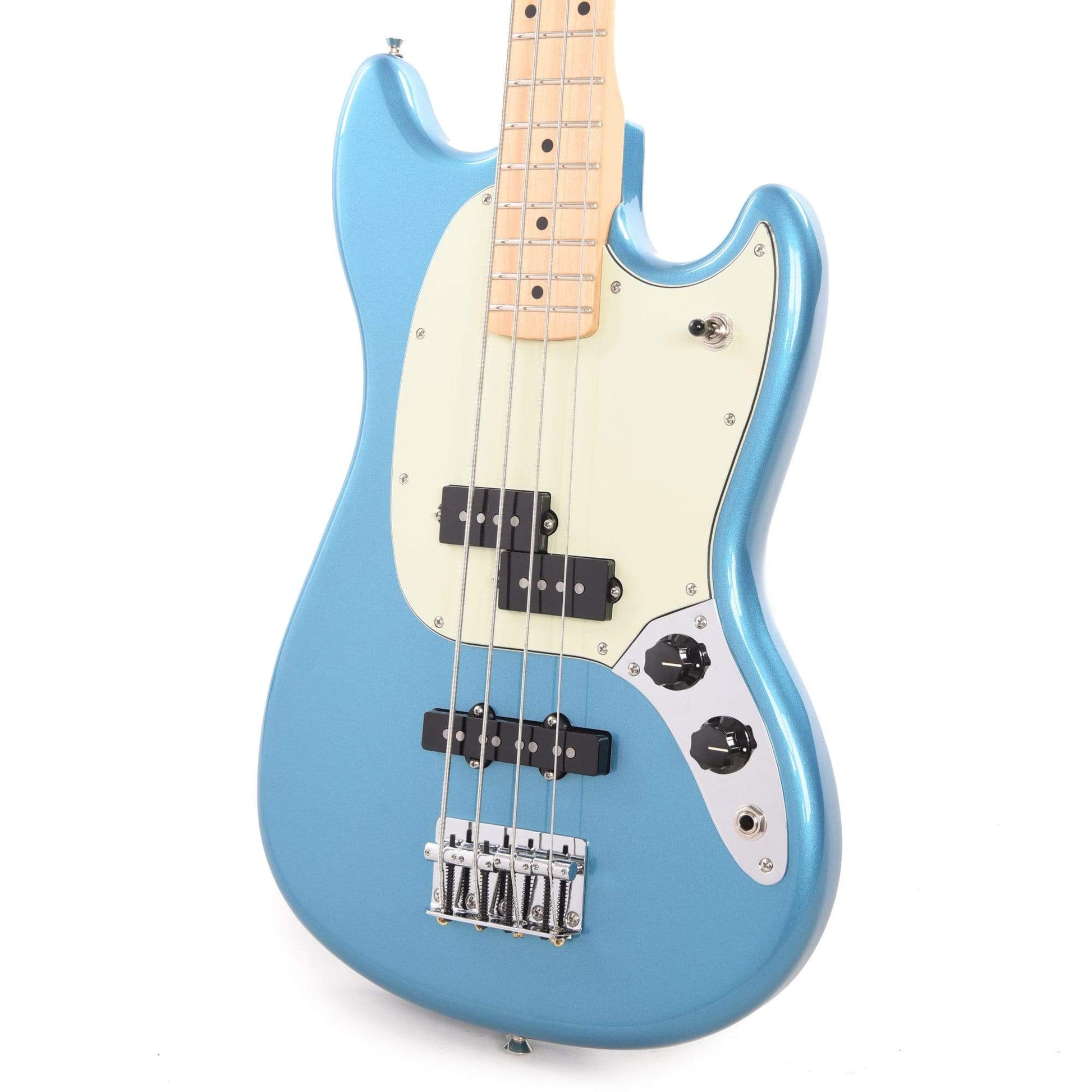 Fender Player Mustang Bass PJ Lake Placid Blue w/Mint Pickguard Bass Guitars / Short Scale