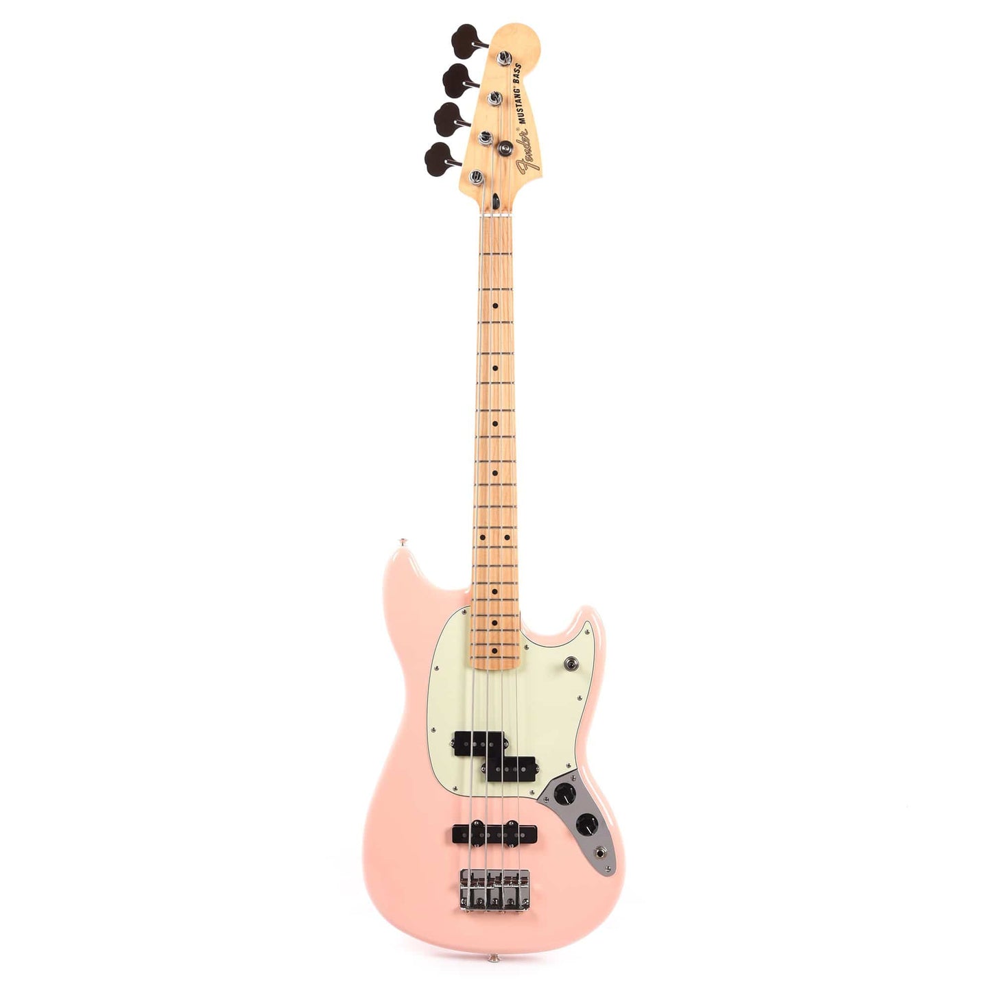 Fender Player Mustang Bass PJ Shell Pink w/Mint Pickguard Bass Guitars / Short Scale