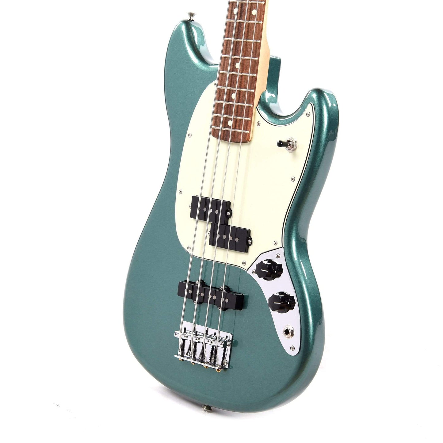 Fender Player Mustang Bass PJ Sherwood Green w/3-Ply Mint Pickguard Bass Guitars / Short Scale