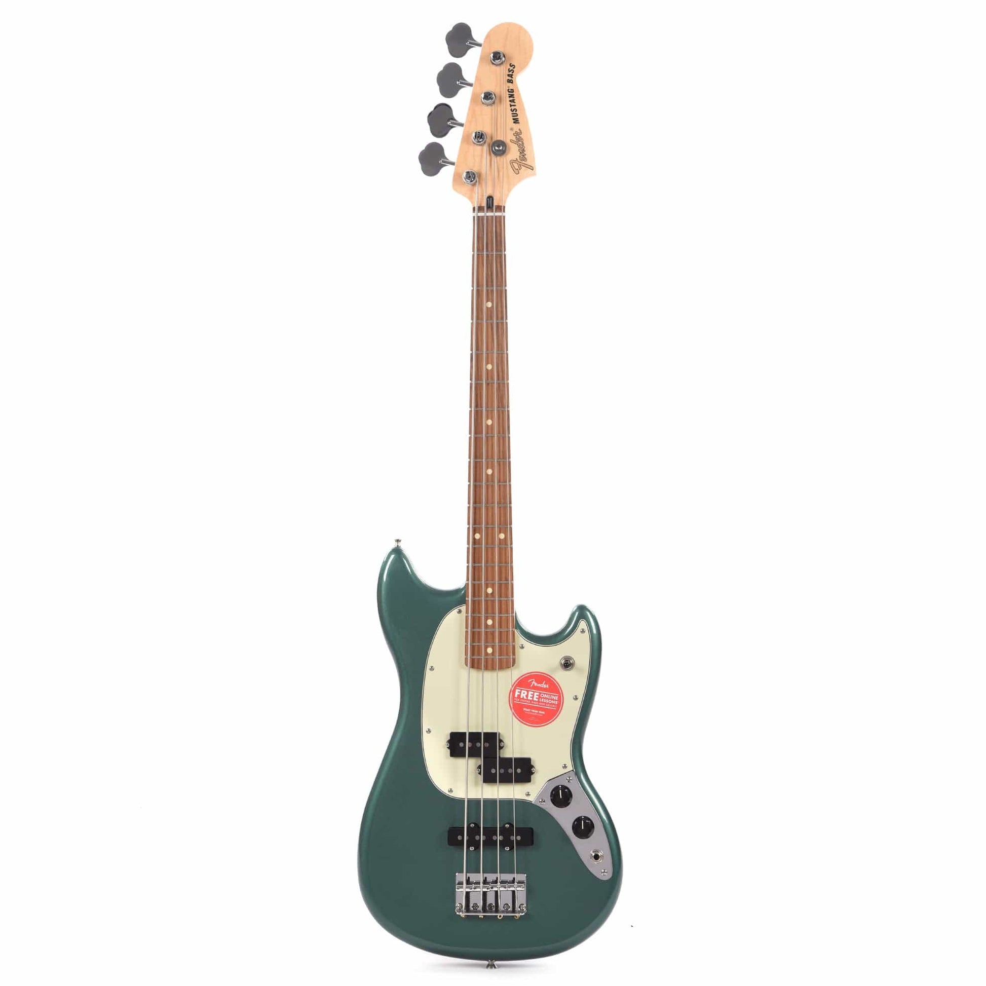 Fender Player Mustang Bass PJ Sherwood Green w/3-Ply Mint Pickguard Bass Guitars / Short Scale