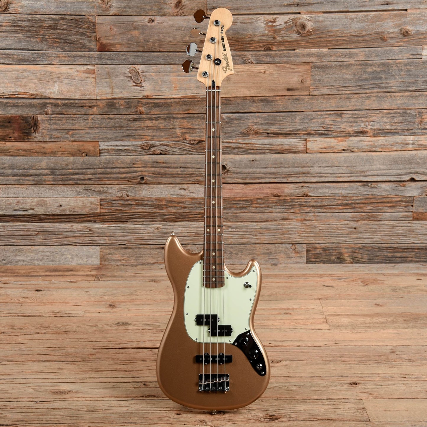 Fender Player Mustang PJ Bass Firemist Gold 2021 Bass Guitars / Short Scale