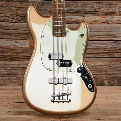 Fender Player Mustang PJ Bass Firemist Gold 2021 Bass Guitars / Short Scale