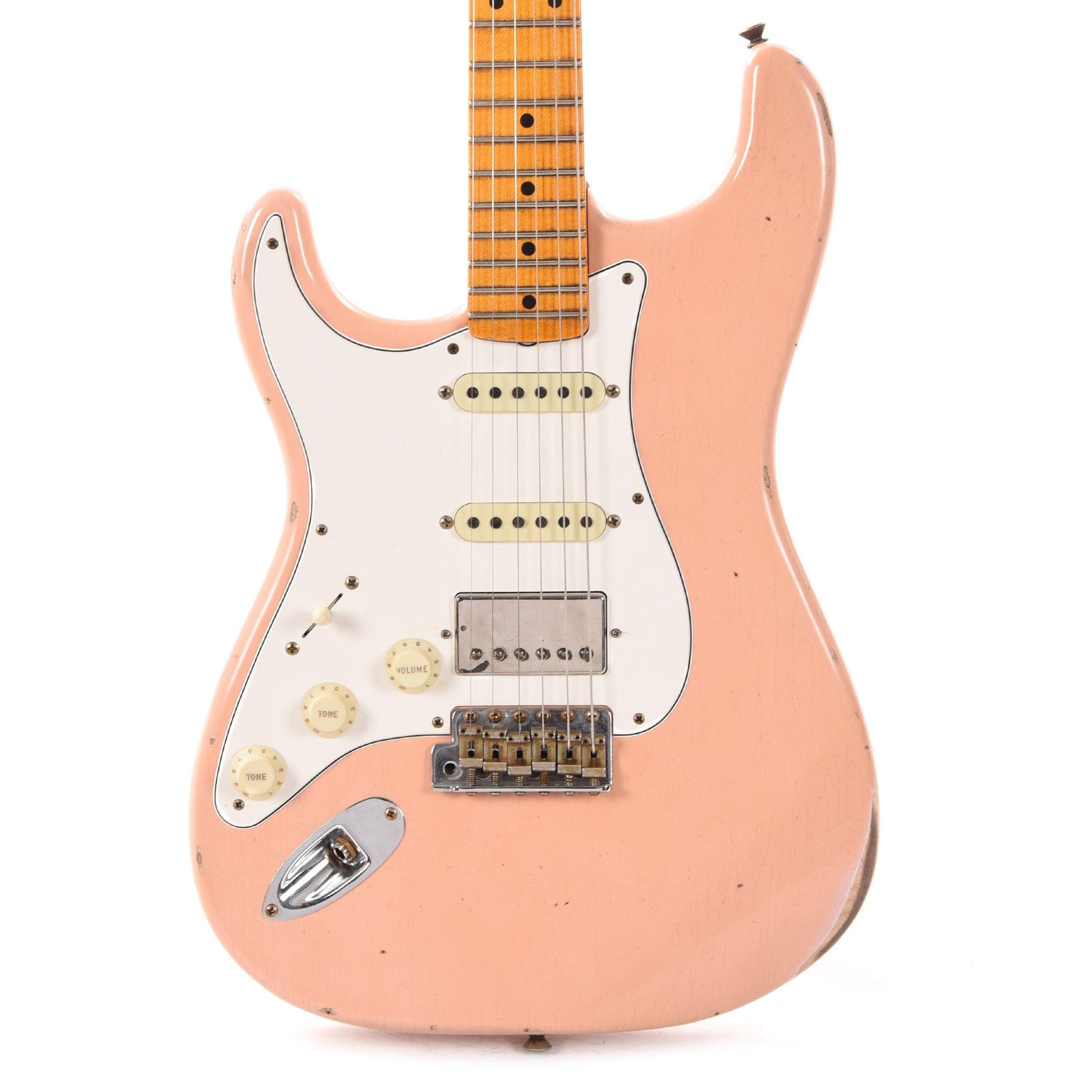 Fender Custom Shop 1957 Stratocaster HSS "Chicago Special" LEFTY Relic Aged Shell Pink w/Lollar Imperial Electric Guitars / Left-Handed