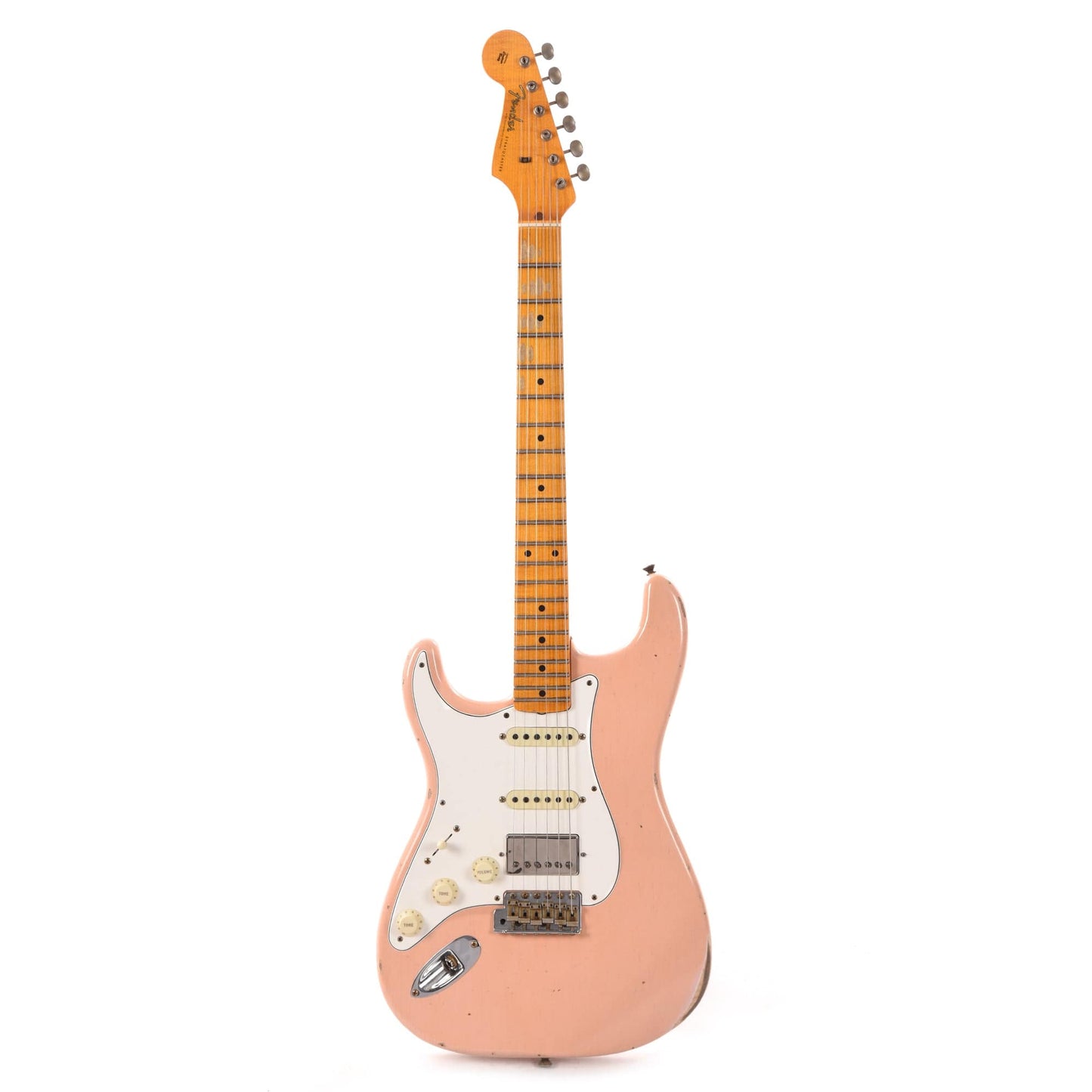 Fender Custom Shop 1957 Stratocaster HSS "Chicago Special" LEFTY Relic Aged Shell Pink w/Lollar Imperial Electric Guitars / Left-Handed