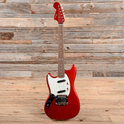 Fender MIJ Traditional 60s Mustang Candy Apple Red LEFTY w/Matching Headcap Electric Guitars / Left-Handed