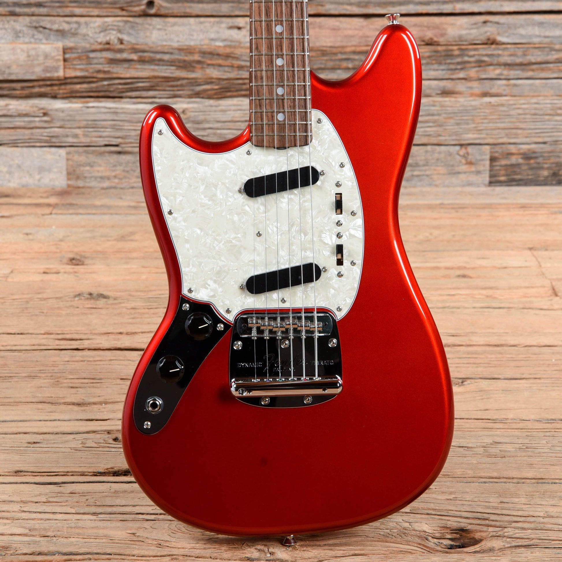 Fender MIJ Traditional 60s Mustang Candy Apple Red LEFTY w/Matching Headcap Electric Guitars / Left-Handed