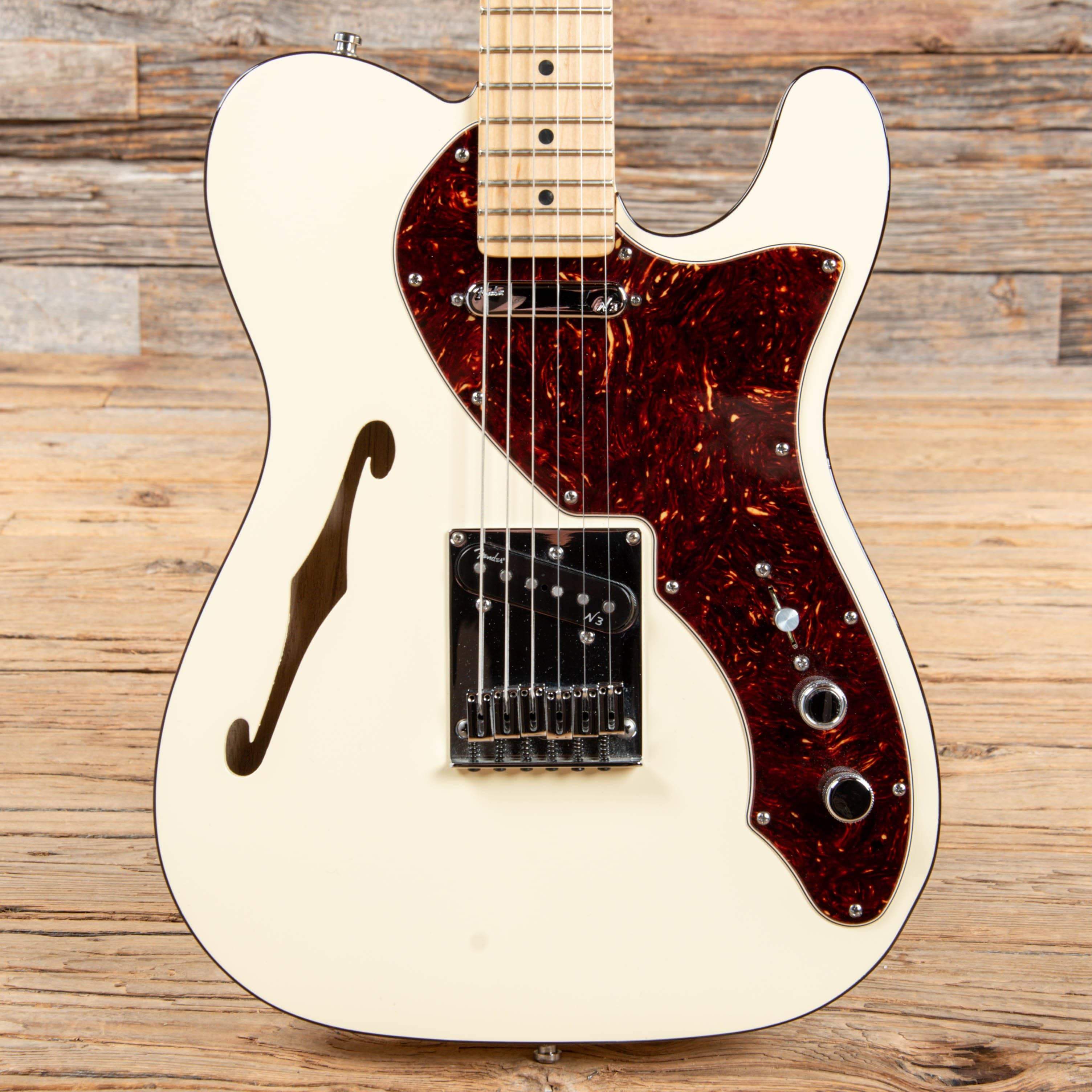 Fender American Deluxe Telecaster Thinline Olympic White 2013