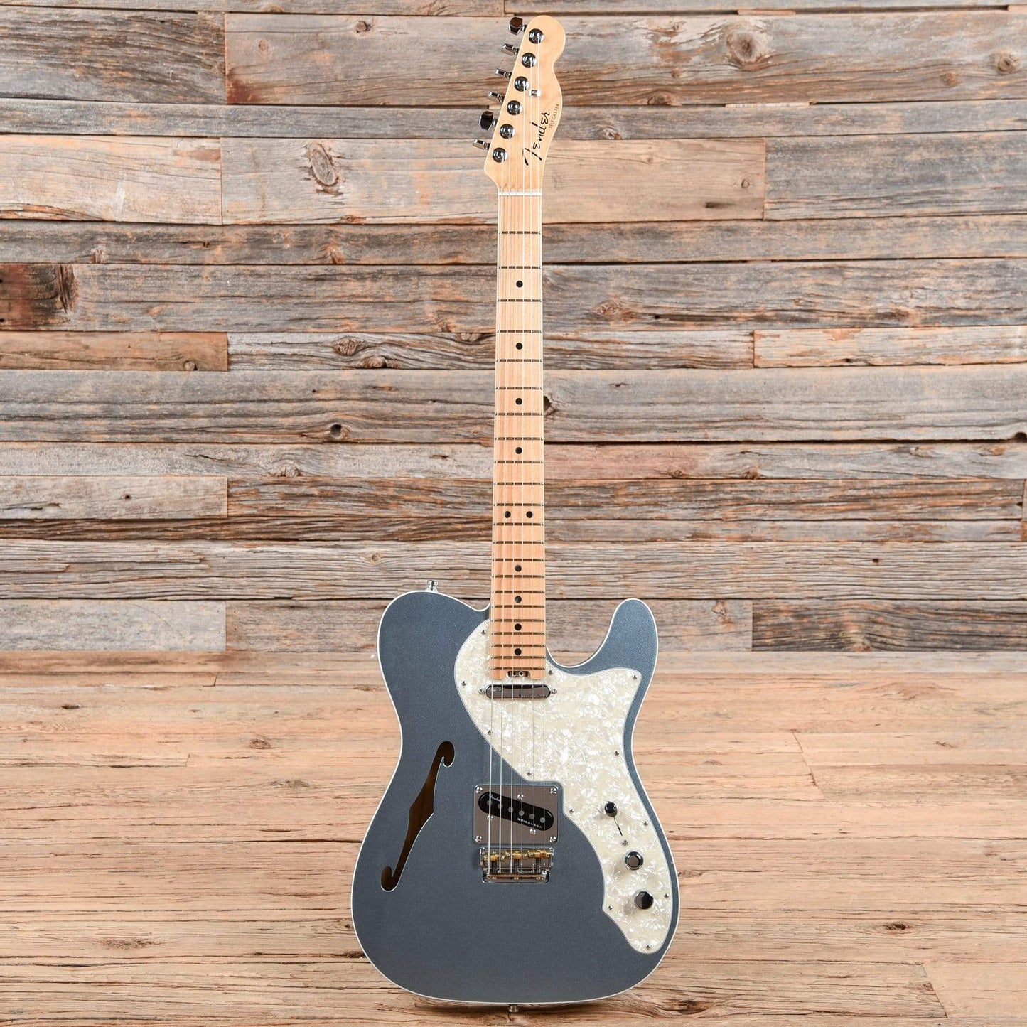 Fender American Elite Thinline Telecaster Mystic Ice Blue 2016 Electric Guitars / Semi-Hollow