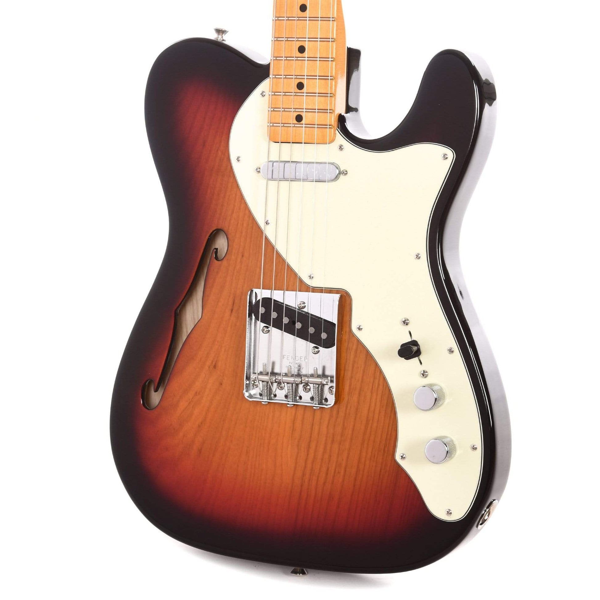 Fender American Original '60s Telecaster Thinline 3-Tone Sunburst Electric Guitars / Semi-Hollow