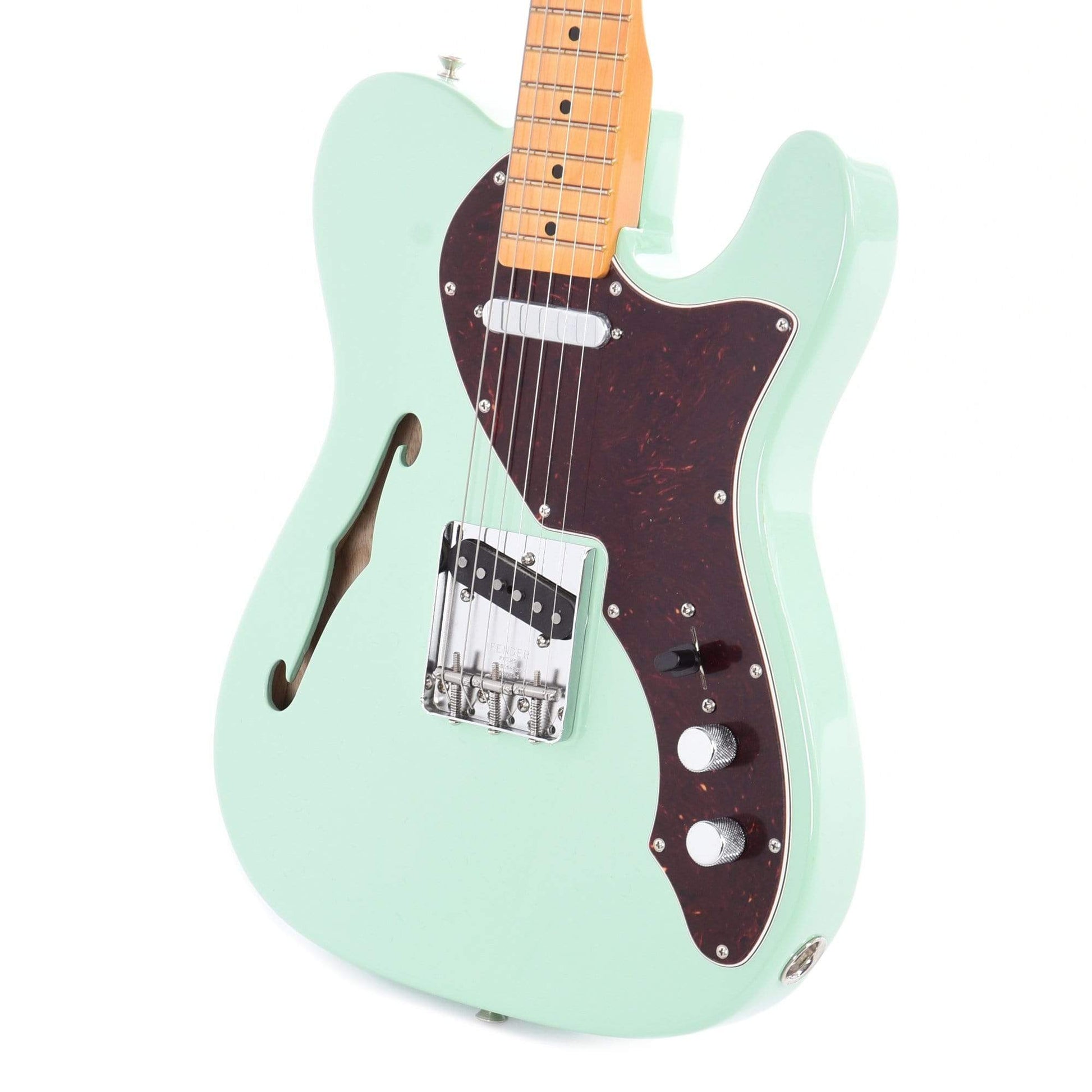 Fender American Original '60s Telecaster Thinline Sea Foam Green Electric Guitars / Semi-Hollow