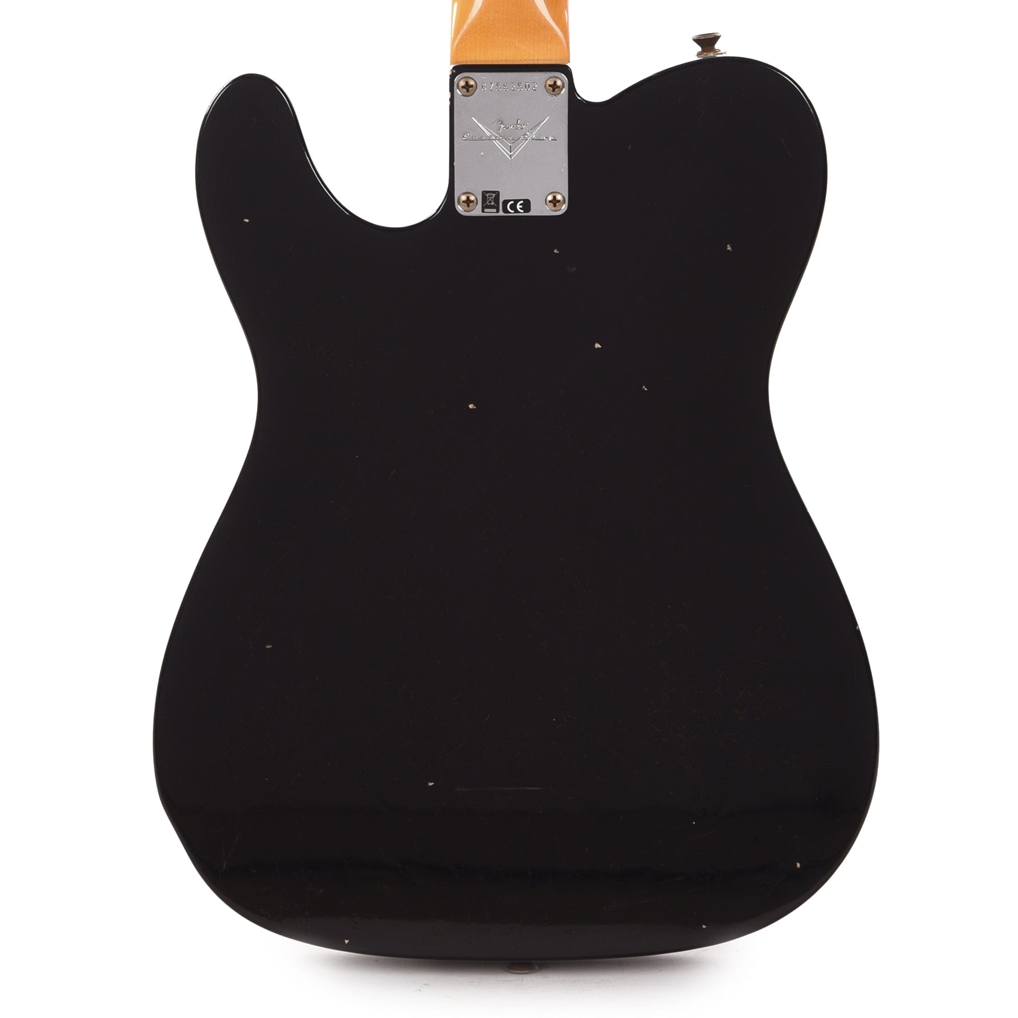 Fender Custom Shop 1968 Telecaster Thinline Journeyman Relic Aged Black Electric Guitars / Semi-Hollow