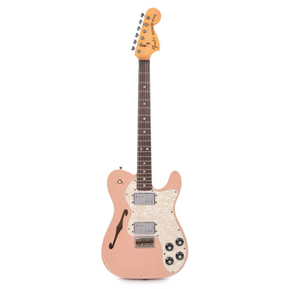 Fender Custom Shop 1972 Thinline Deluxe Relic Ash Dirty Shell Pink w/Novak Widerange Humbuckers Electric Guitars / Semi-Hollow