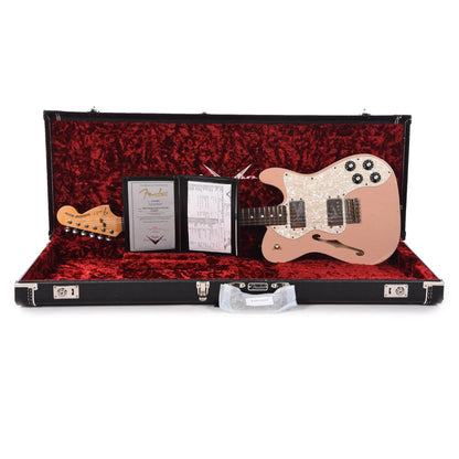 Fender Custom Shop 1972 Thinline Deluxe Relic Ash Dirty Shell Pink w/Novak Widerange Humbuckers Electric Guitars / Semi-Hollow