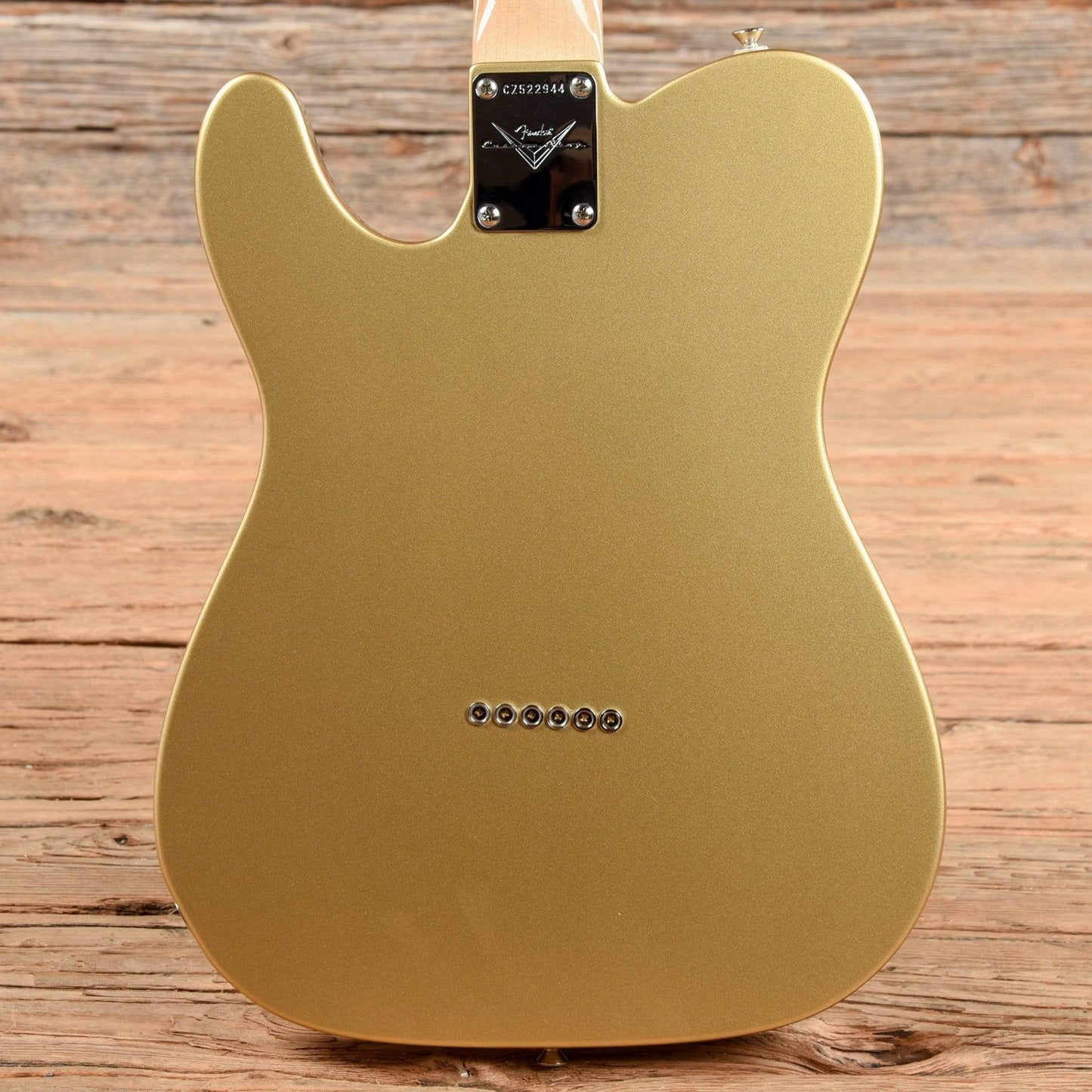 Fender Custom Shop Carved Top Telecaster Paul Waller Masterbuilt Shoreline Gold 2014 Electric Guitars / Semi-Hollow