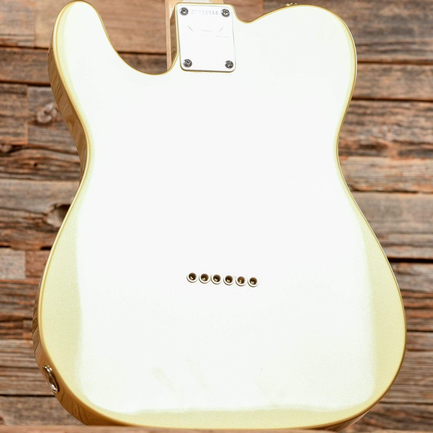 Fender Custom Shop Carved Top Telecaster Paul Waller Masterbuilt Shoreline Gold 2014 Electric Guitars / Semi-Hollow