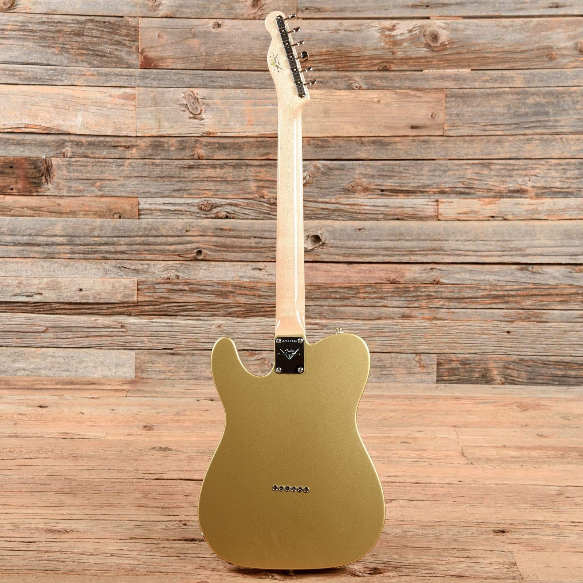 Fender Custom Shop Carved Top Telecaster Paul Waller Masterbuilt Shoreline Gold 2014 Electric Guitars / Semi-Hollow